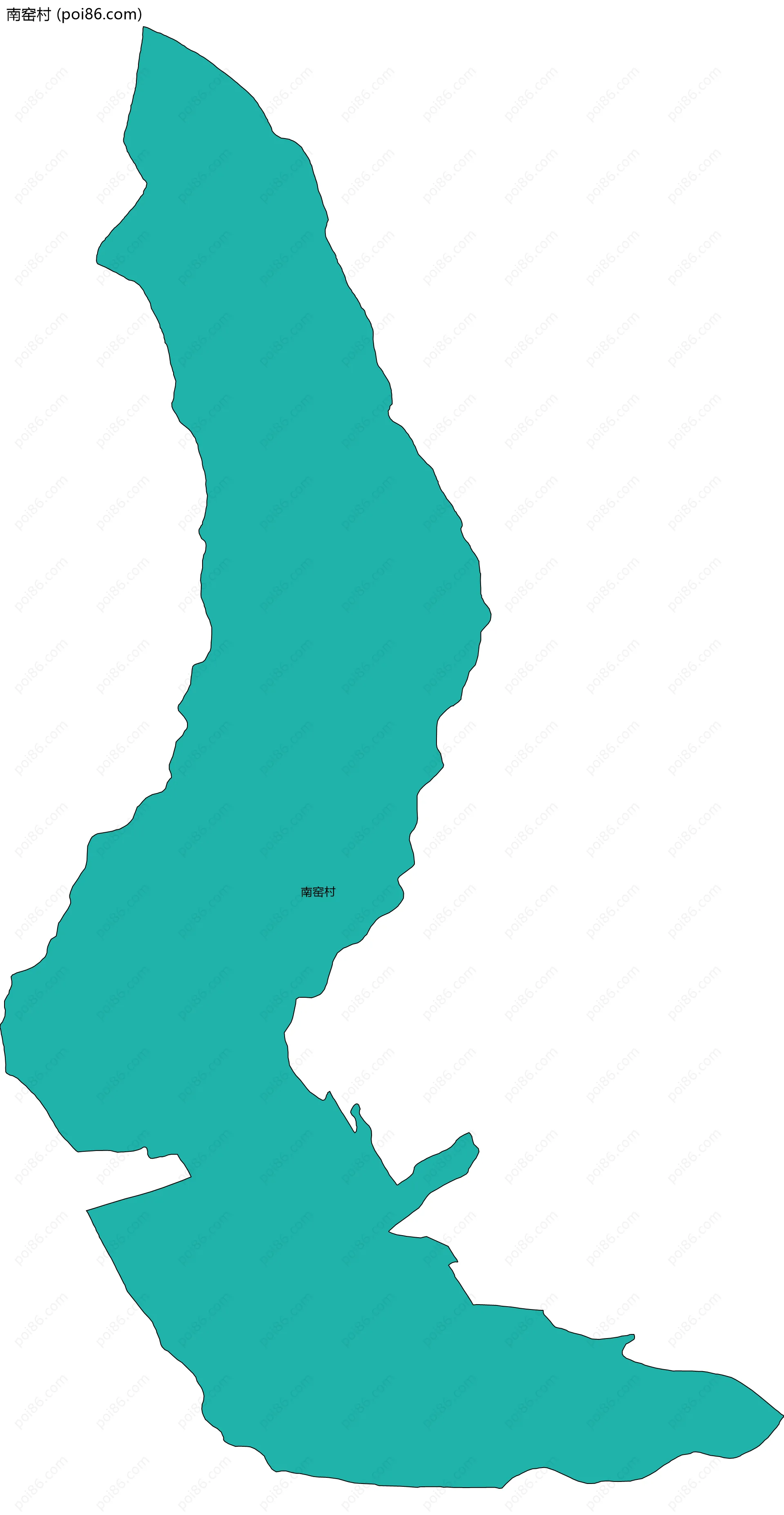 南窑村边界地图