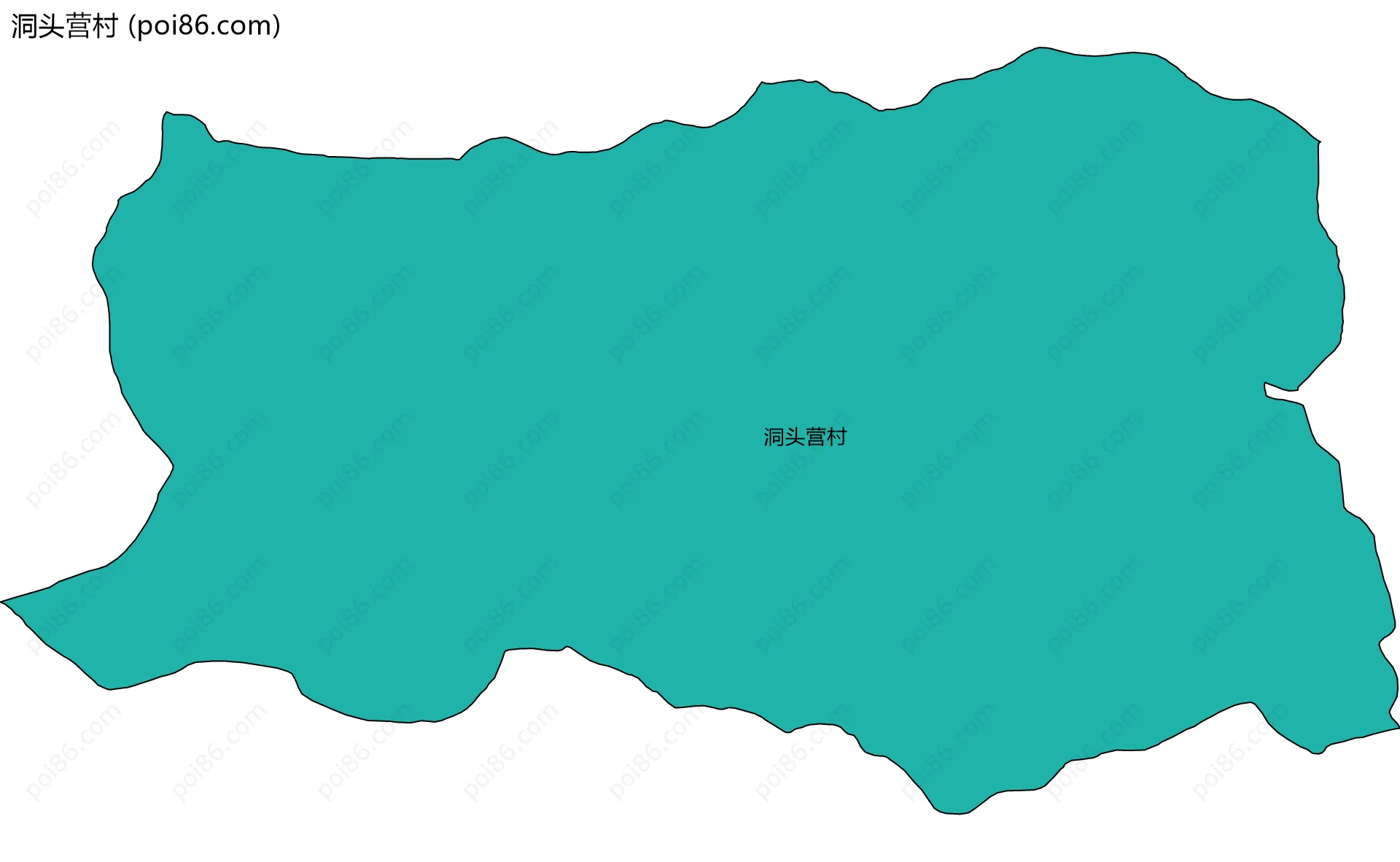 洞头营村边界地图