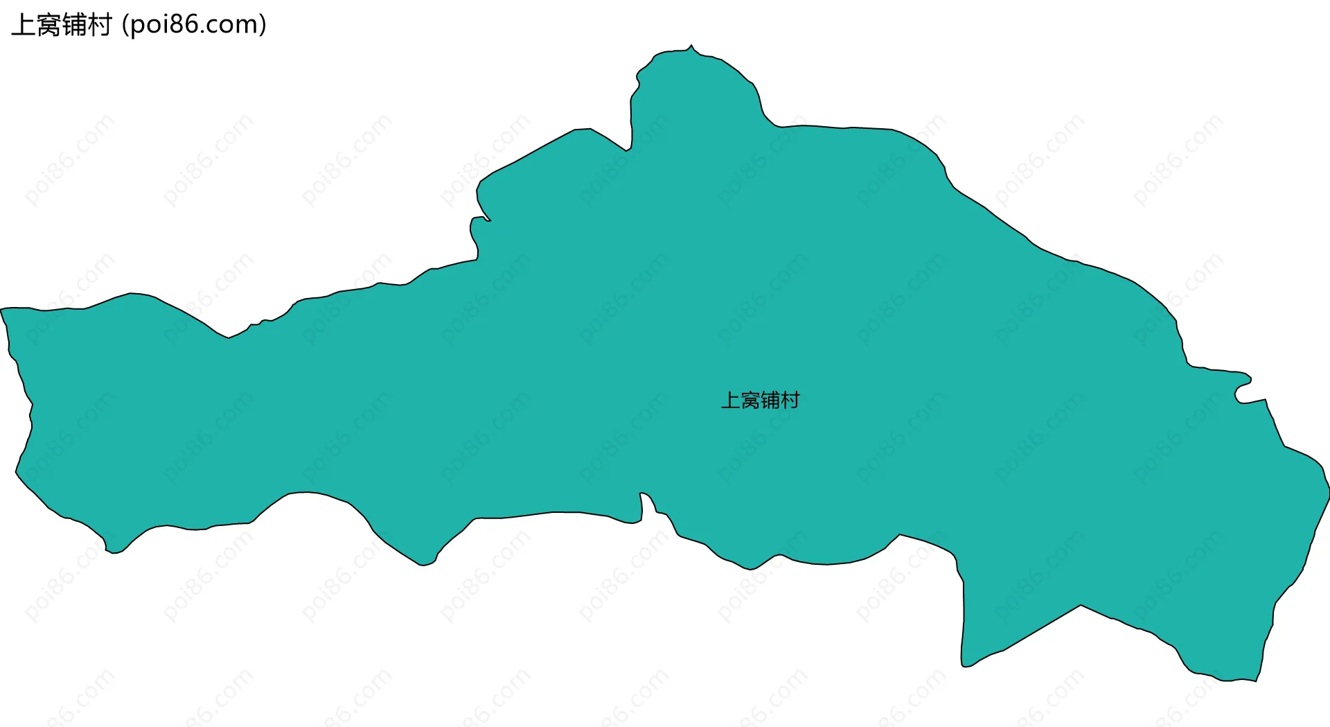 上窝铺村边界地图