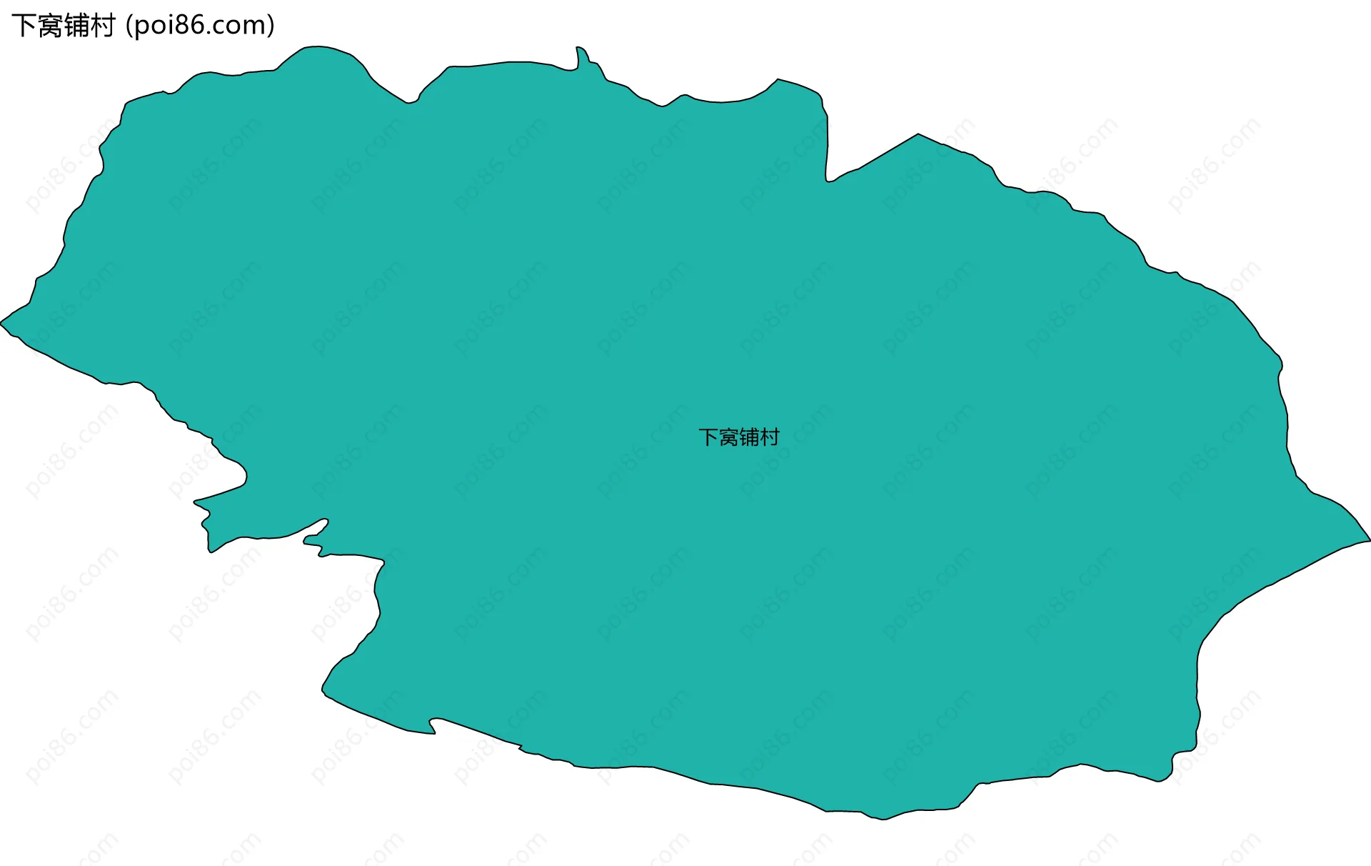 下窝铺村边界地图