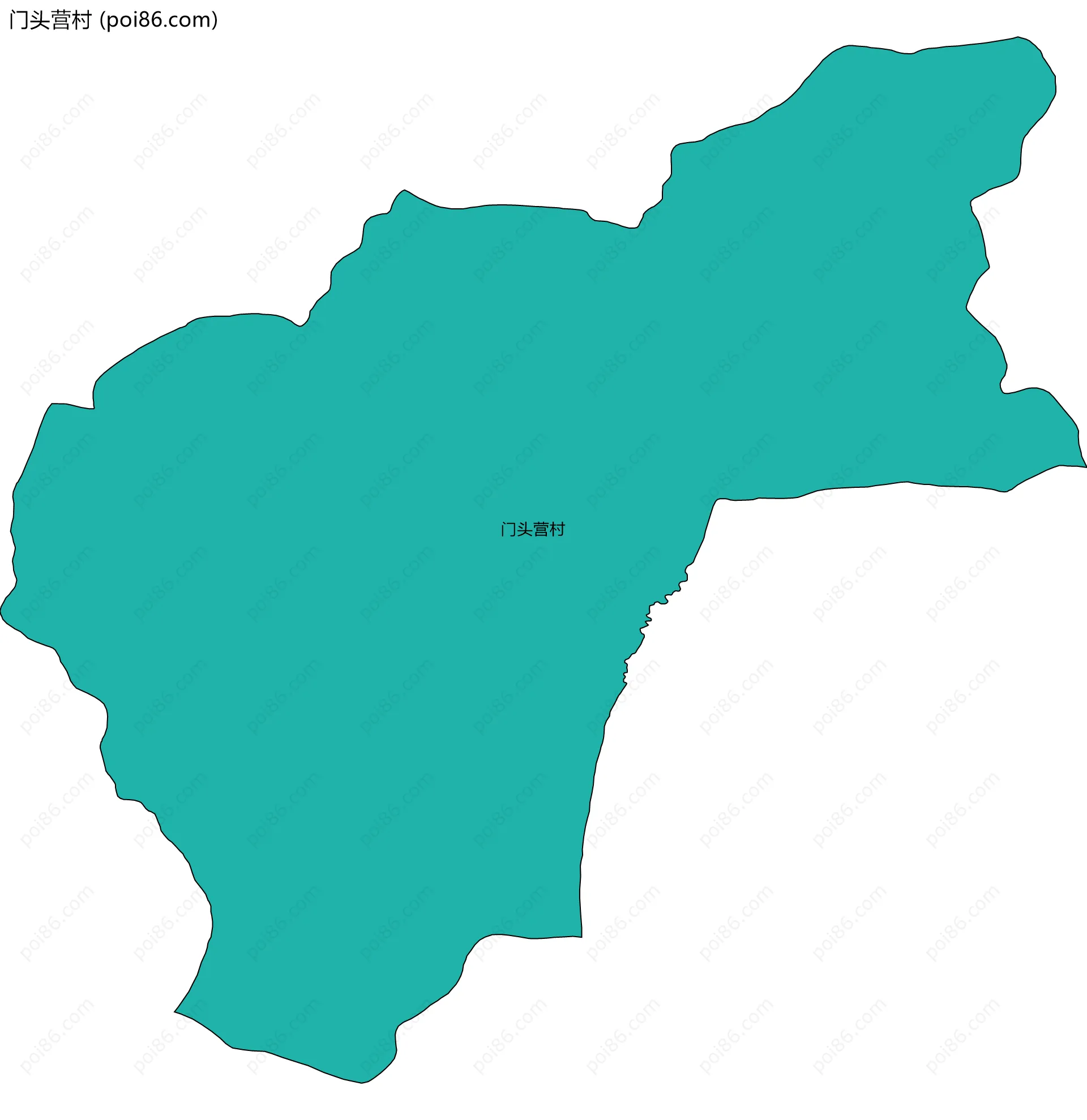 门头营村边界地图