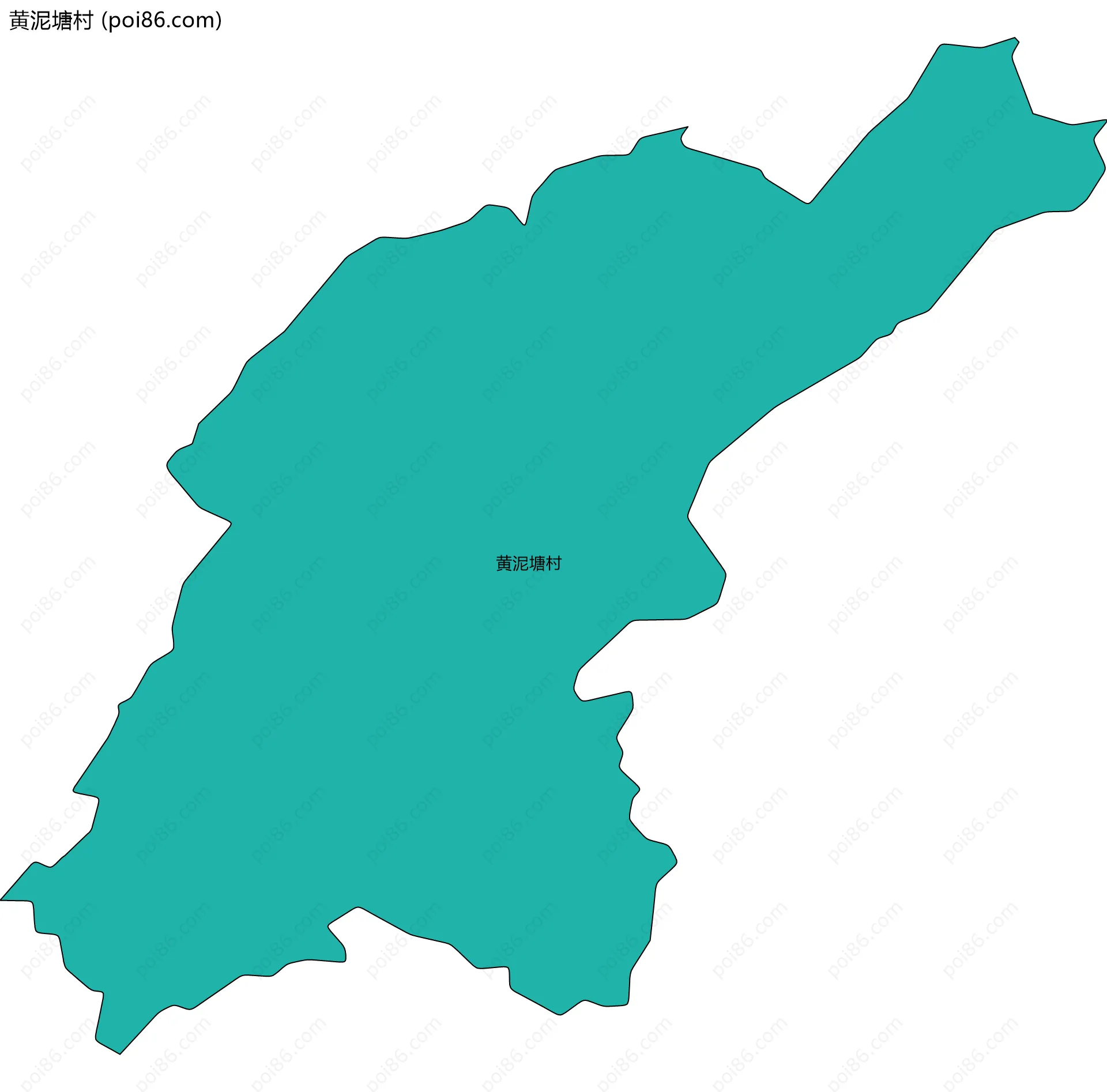 黄泥塘村边界地图