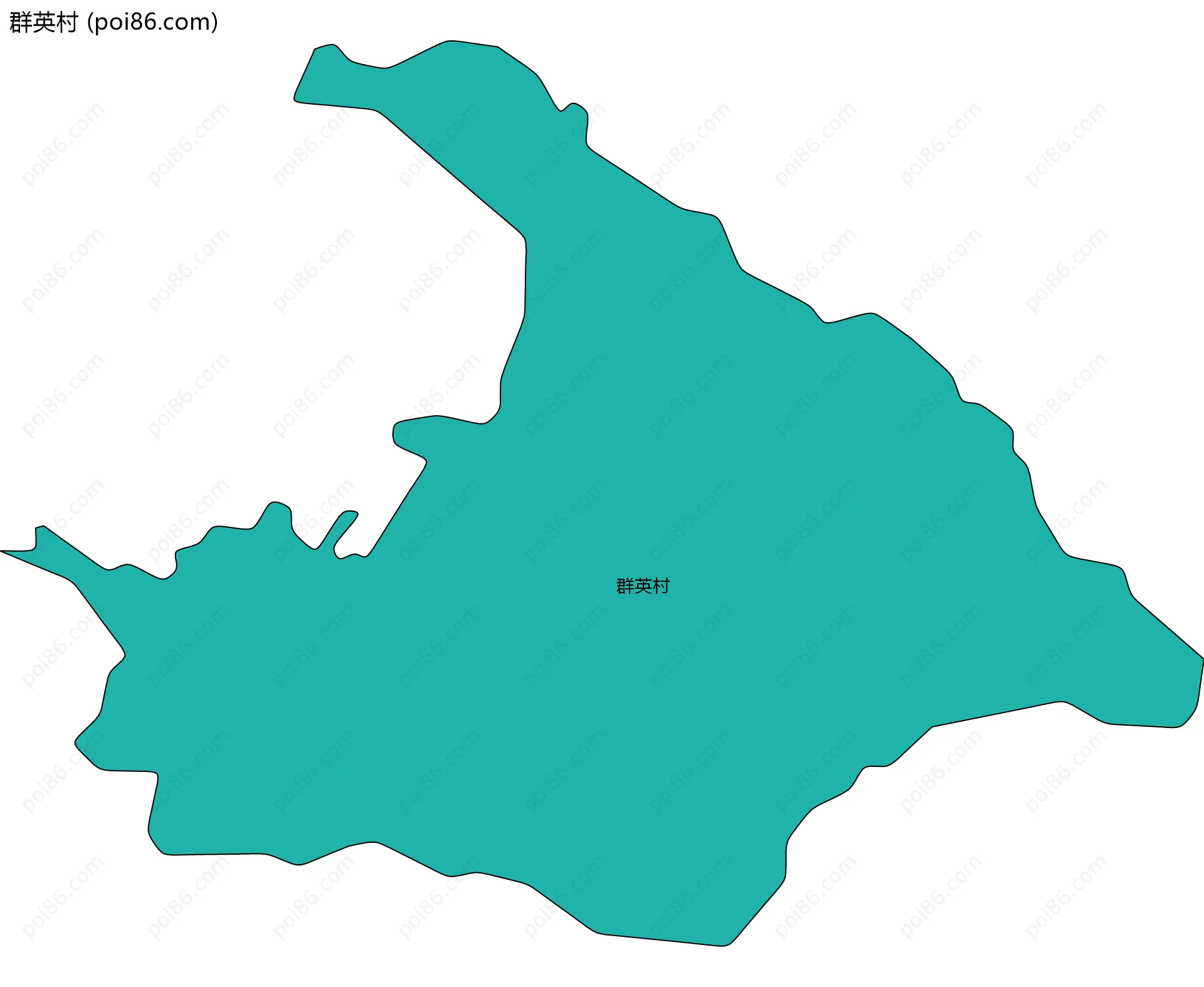 群英村边界地图