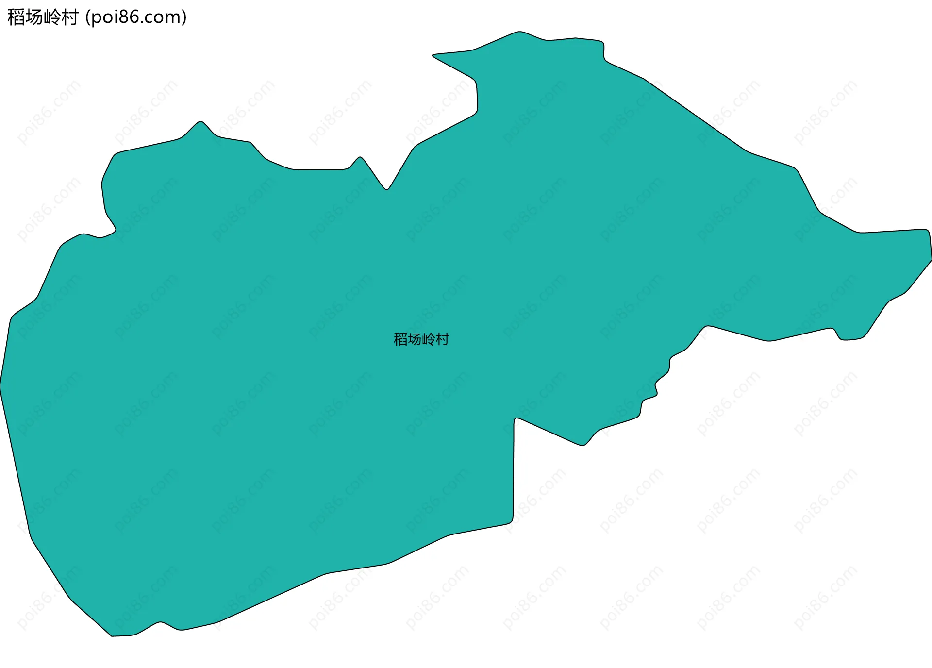稻场岭村边界地图