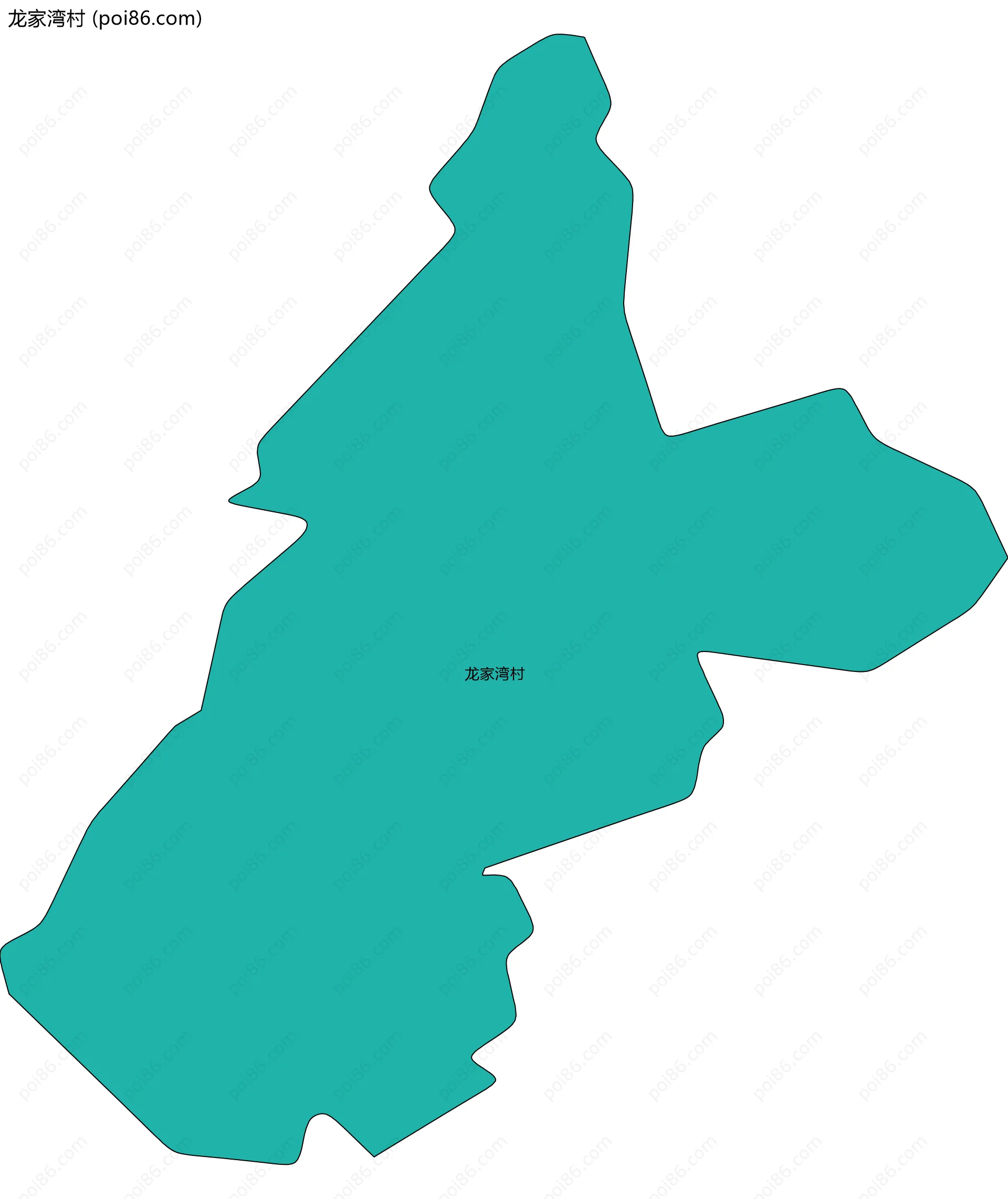 龙家湾村边界地图