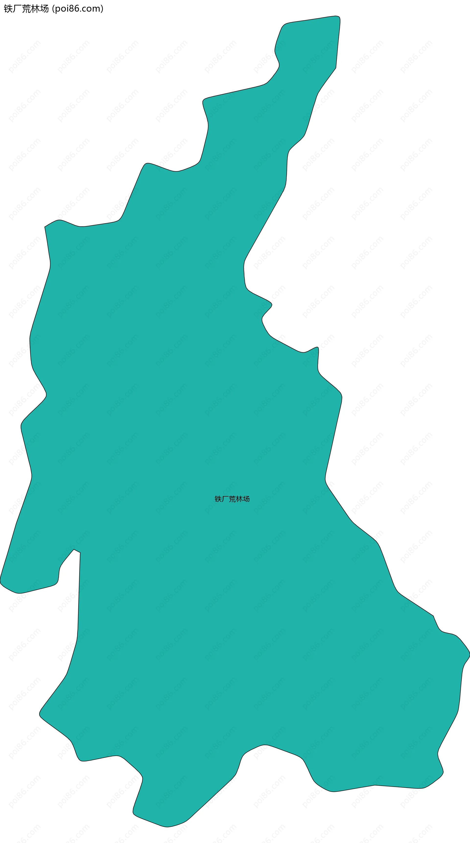 铁厂荒林场边界地图