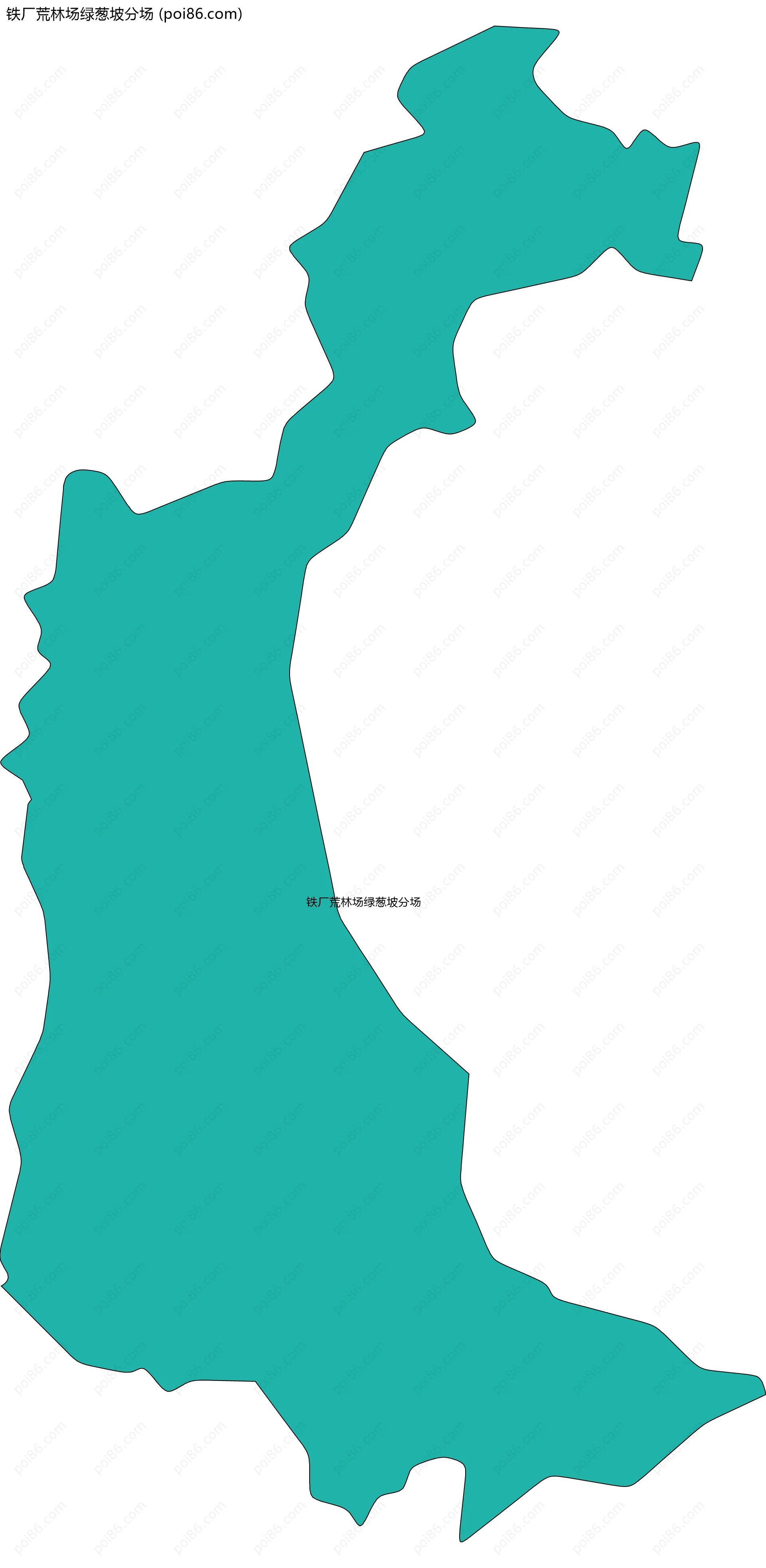 铁厂荒林场绿葱坡分场边界地图