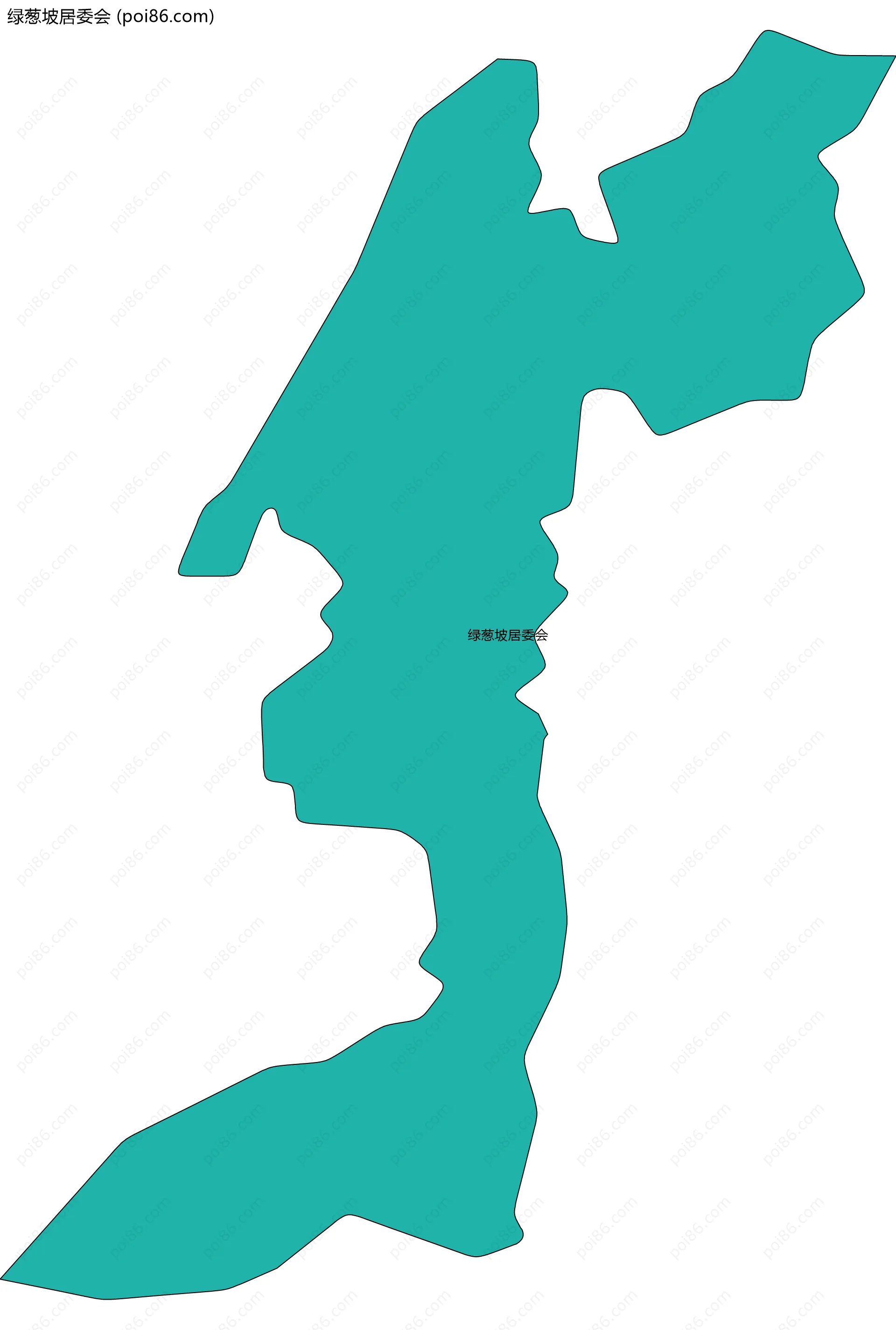 绿葱坡居委会边界地图