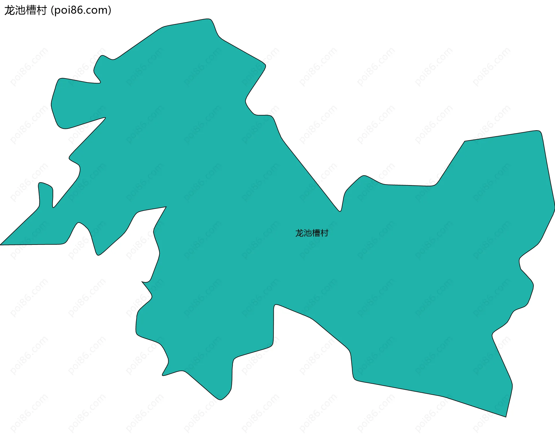 龙池槽村边界地图