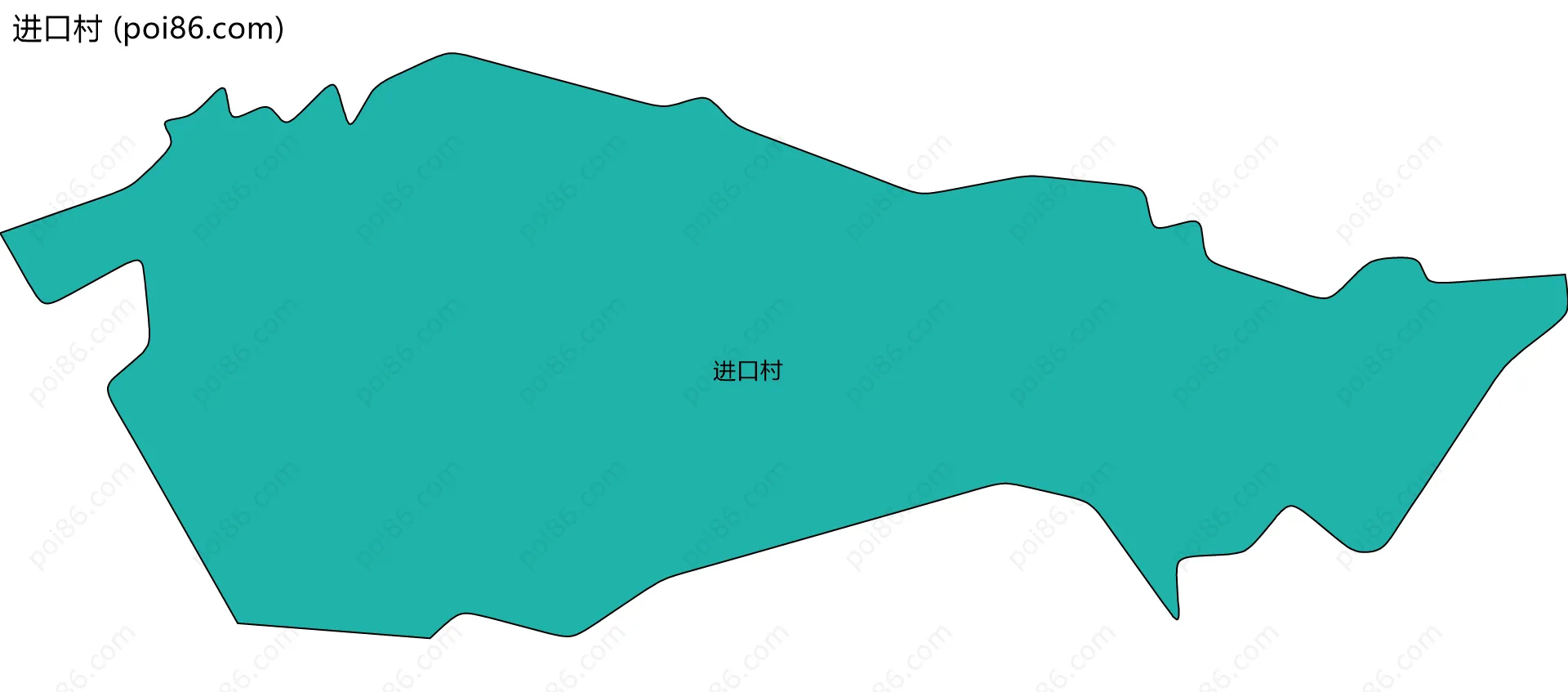 进口村边界地图