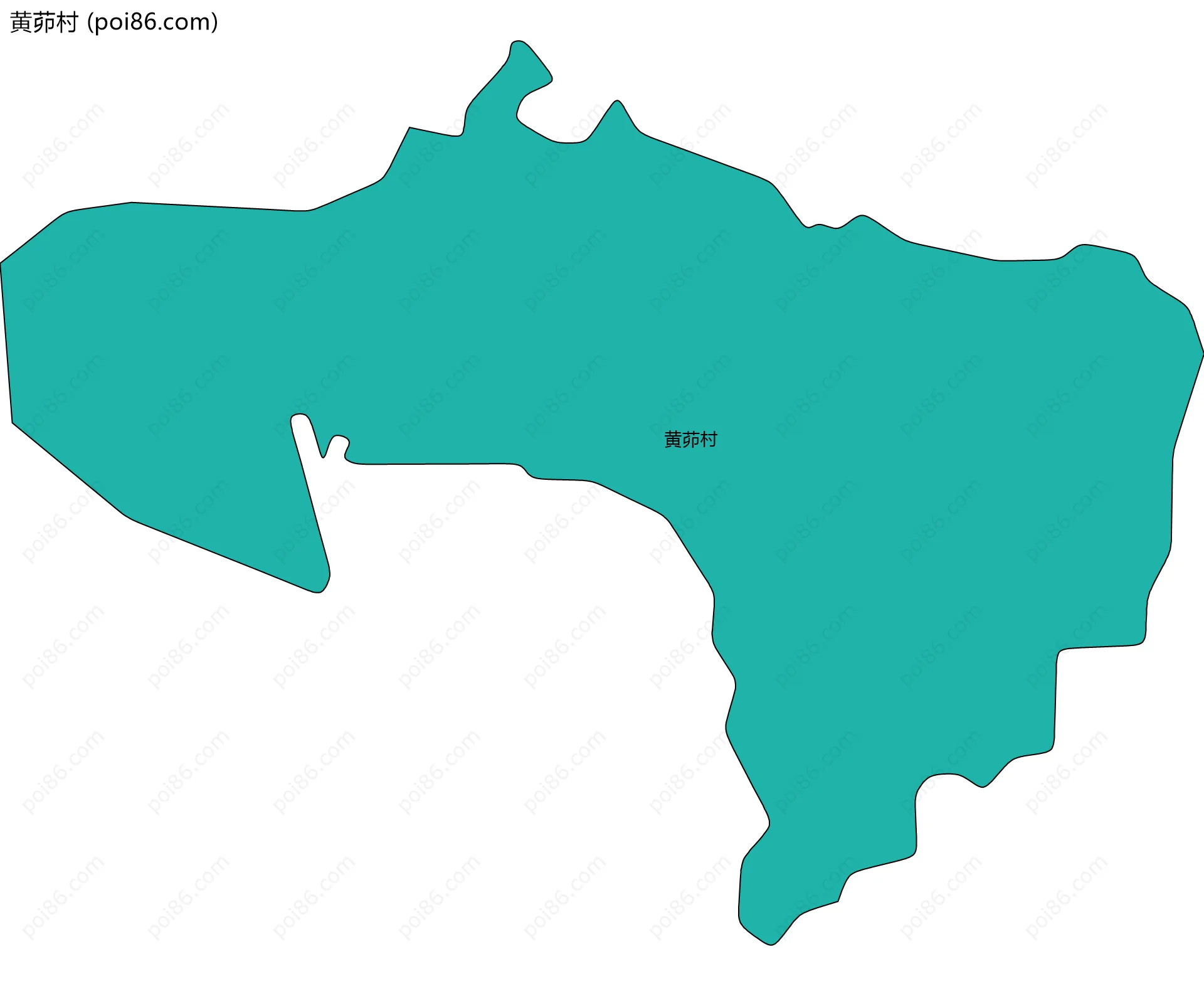 黄茆村边界地图