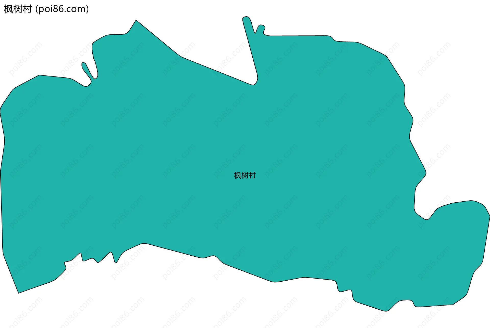 枫树村边界地图