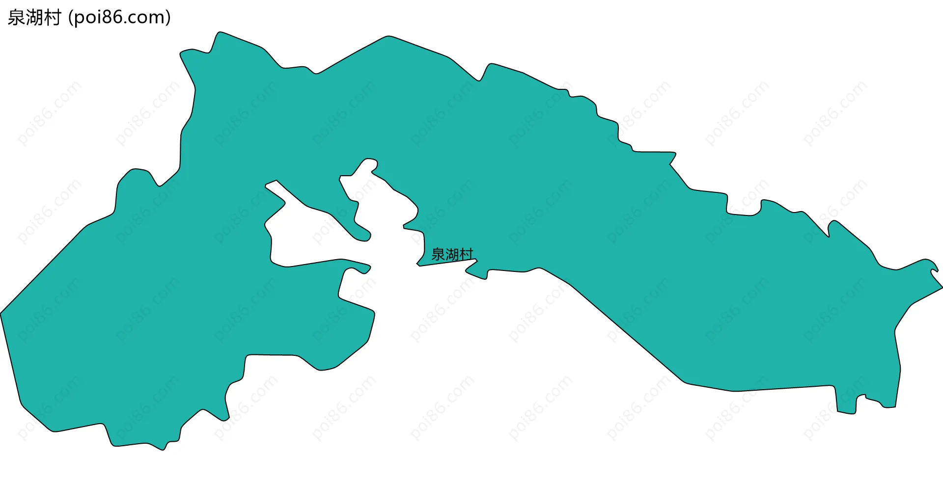 泉湖村边界地图