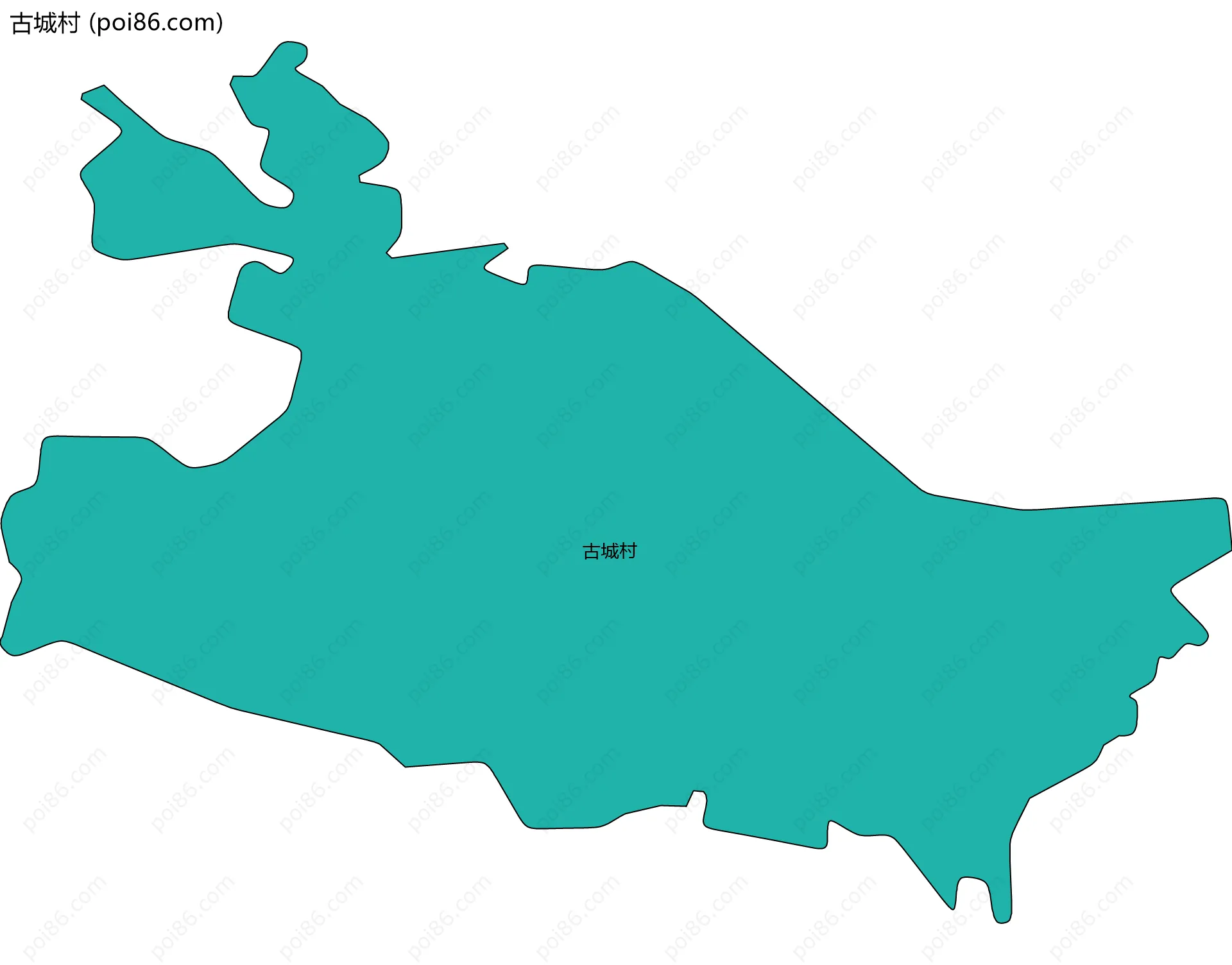 古城村边界地图