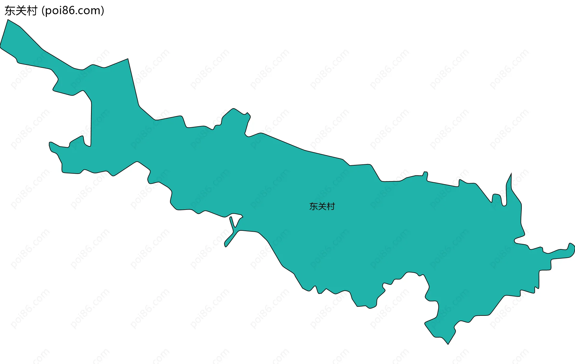 东关村边界地图