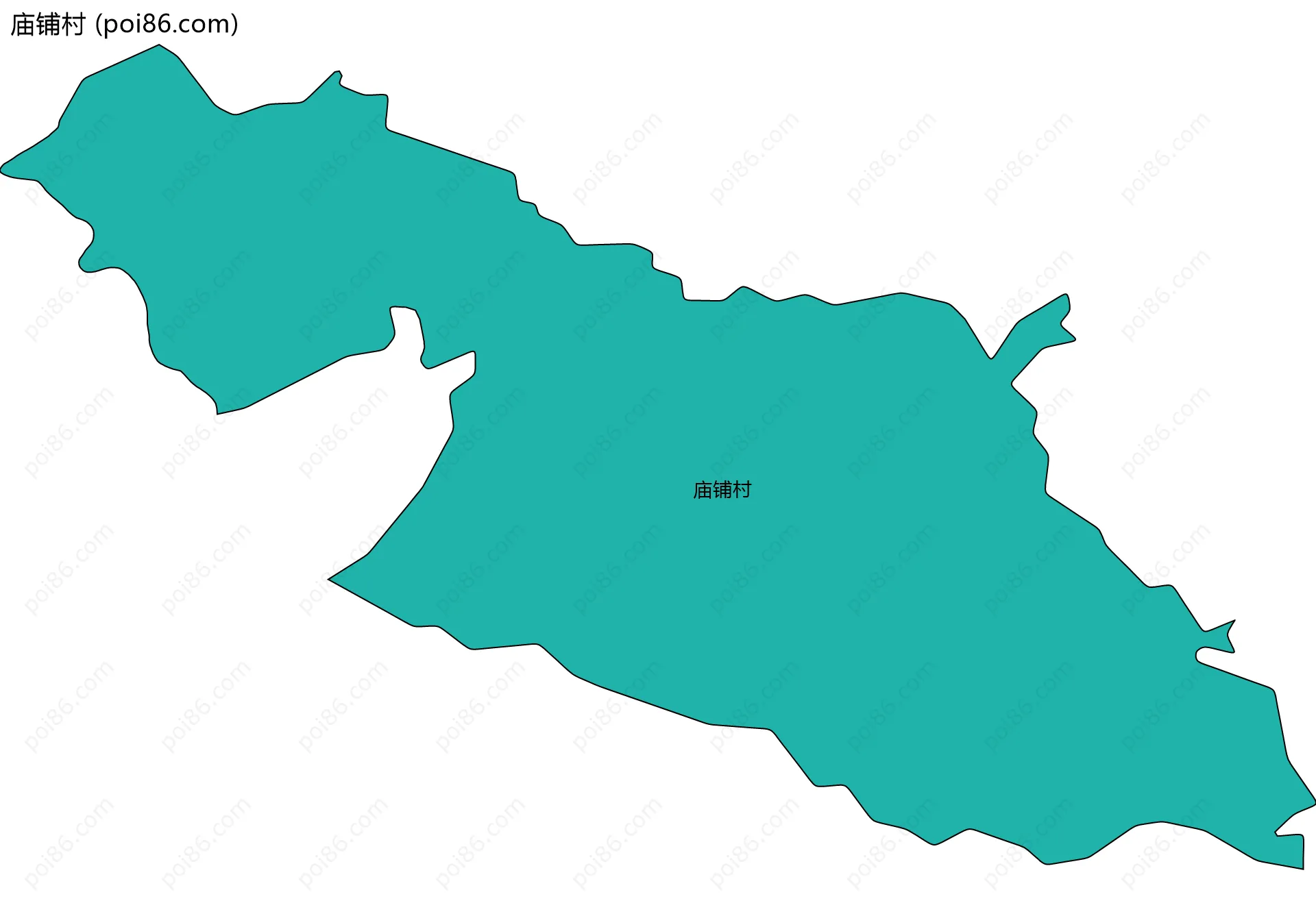 庙铺村边界地图