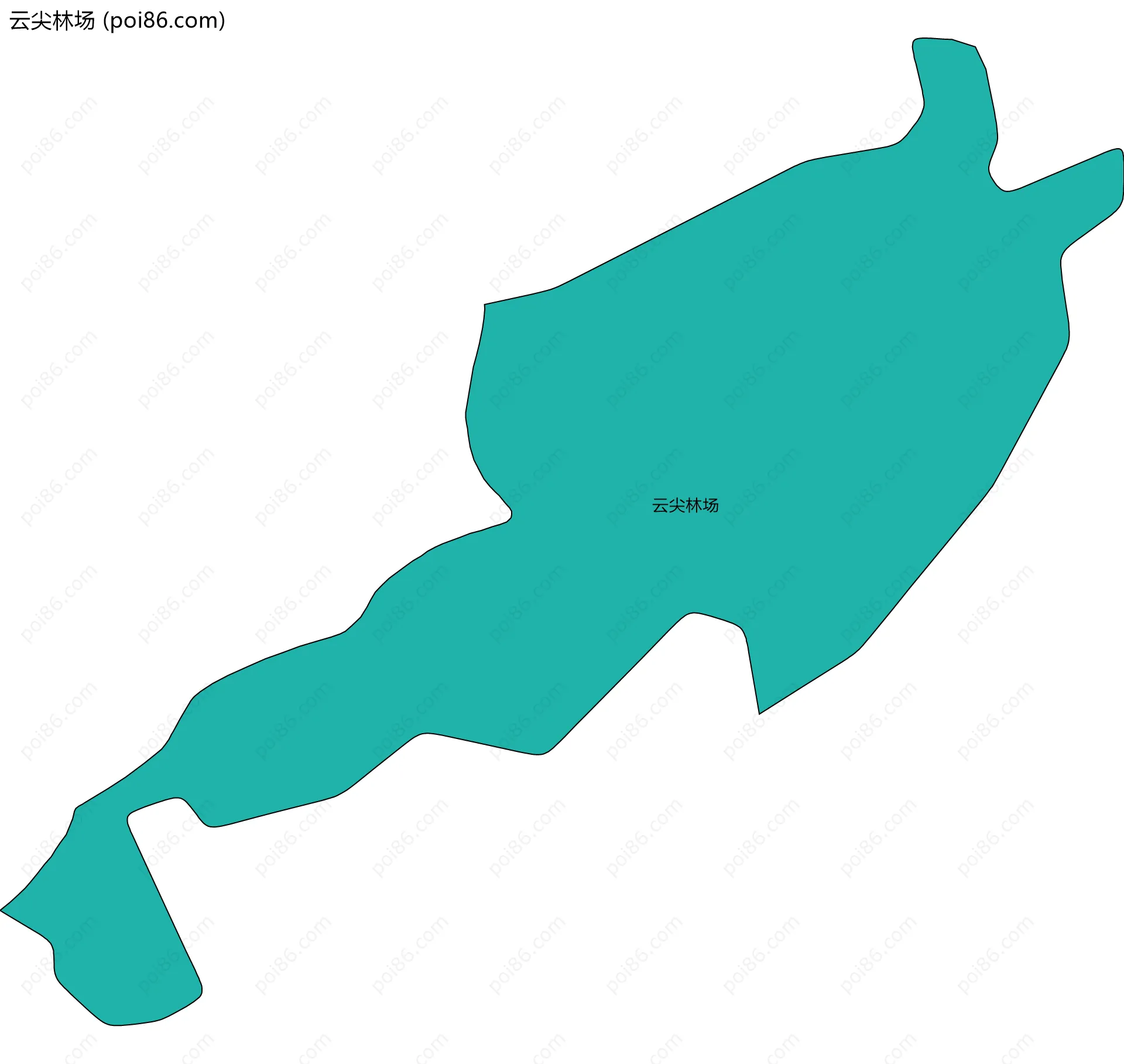 云尖林场边界地图