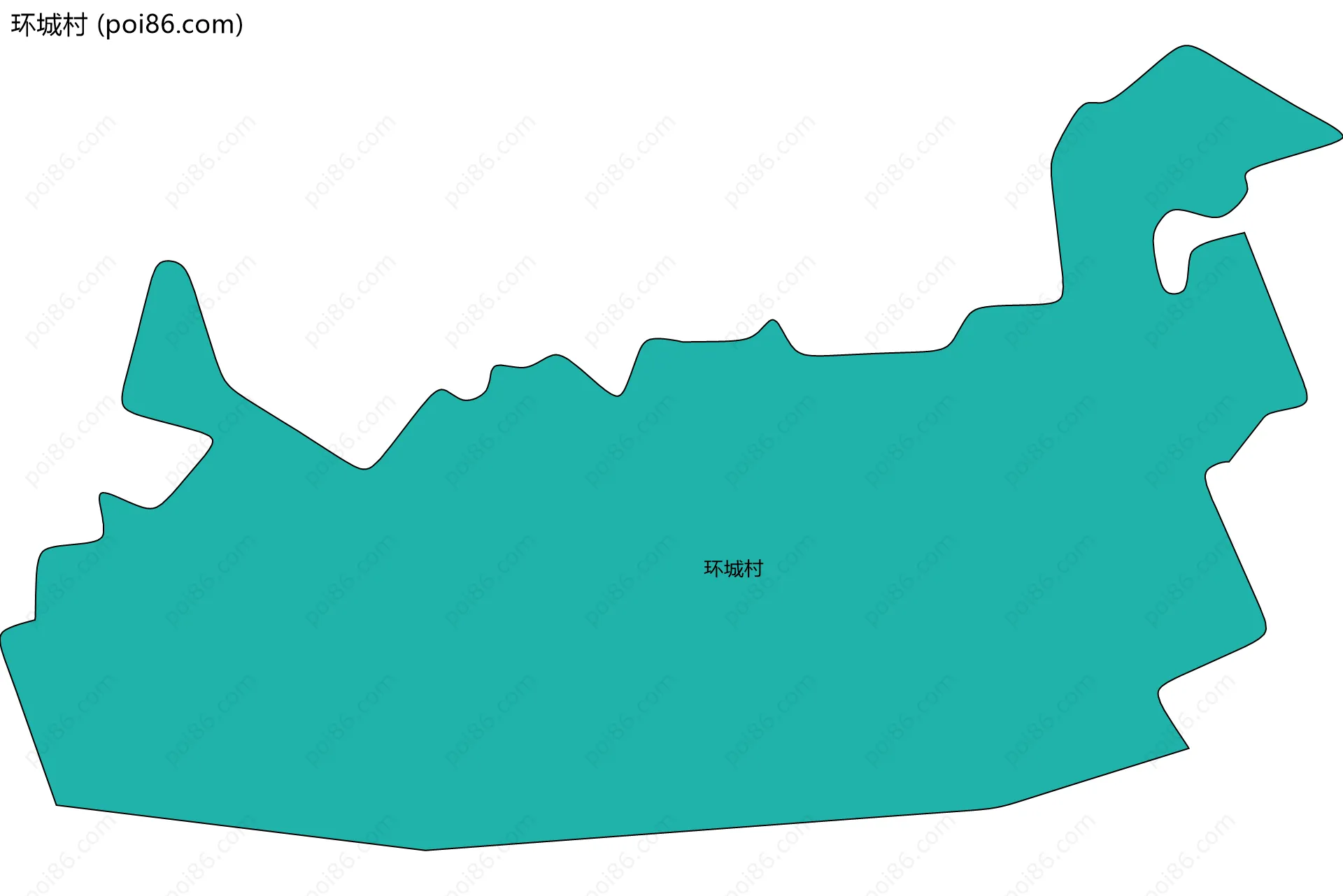 环城村边界地图