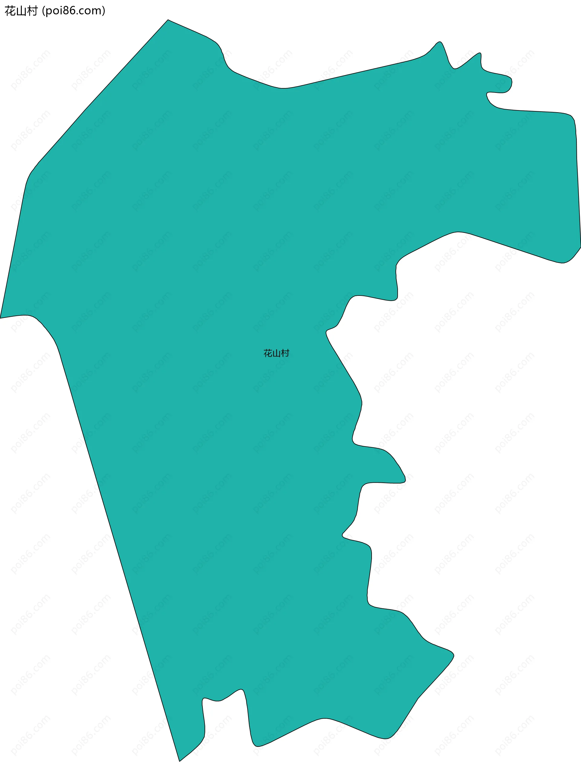 花山村边界地图