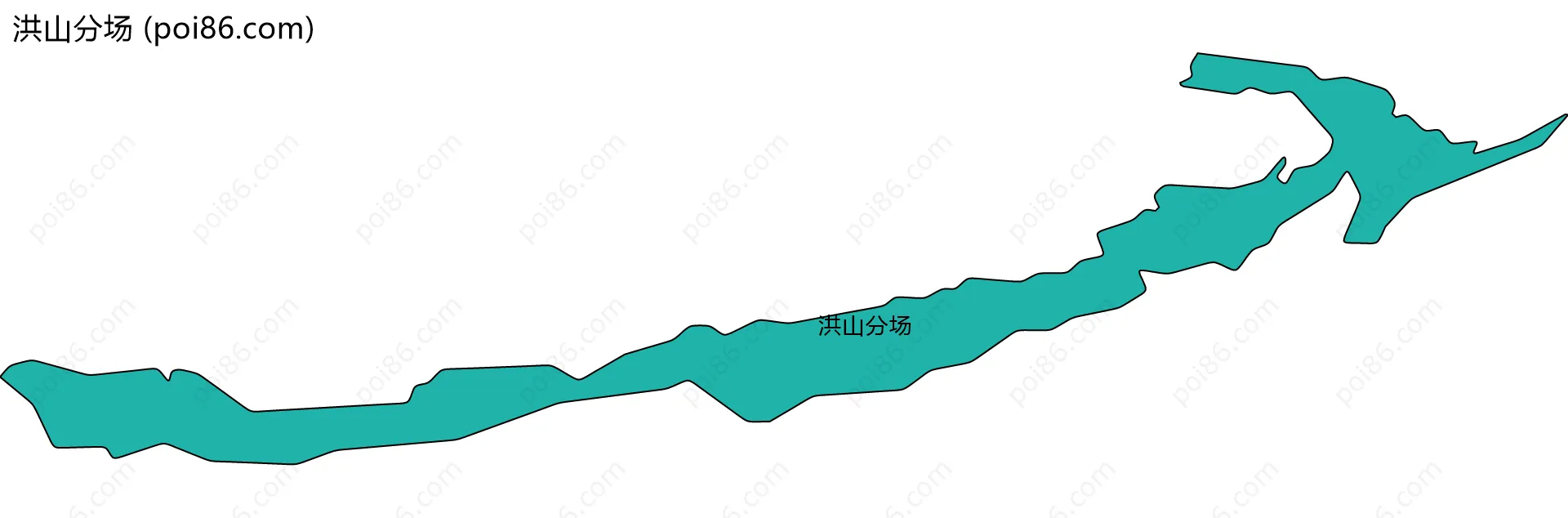 洪山分场边界地图