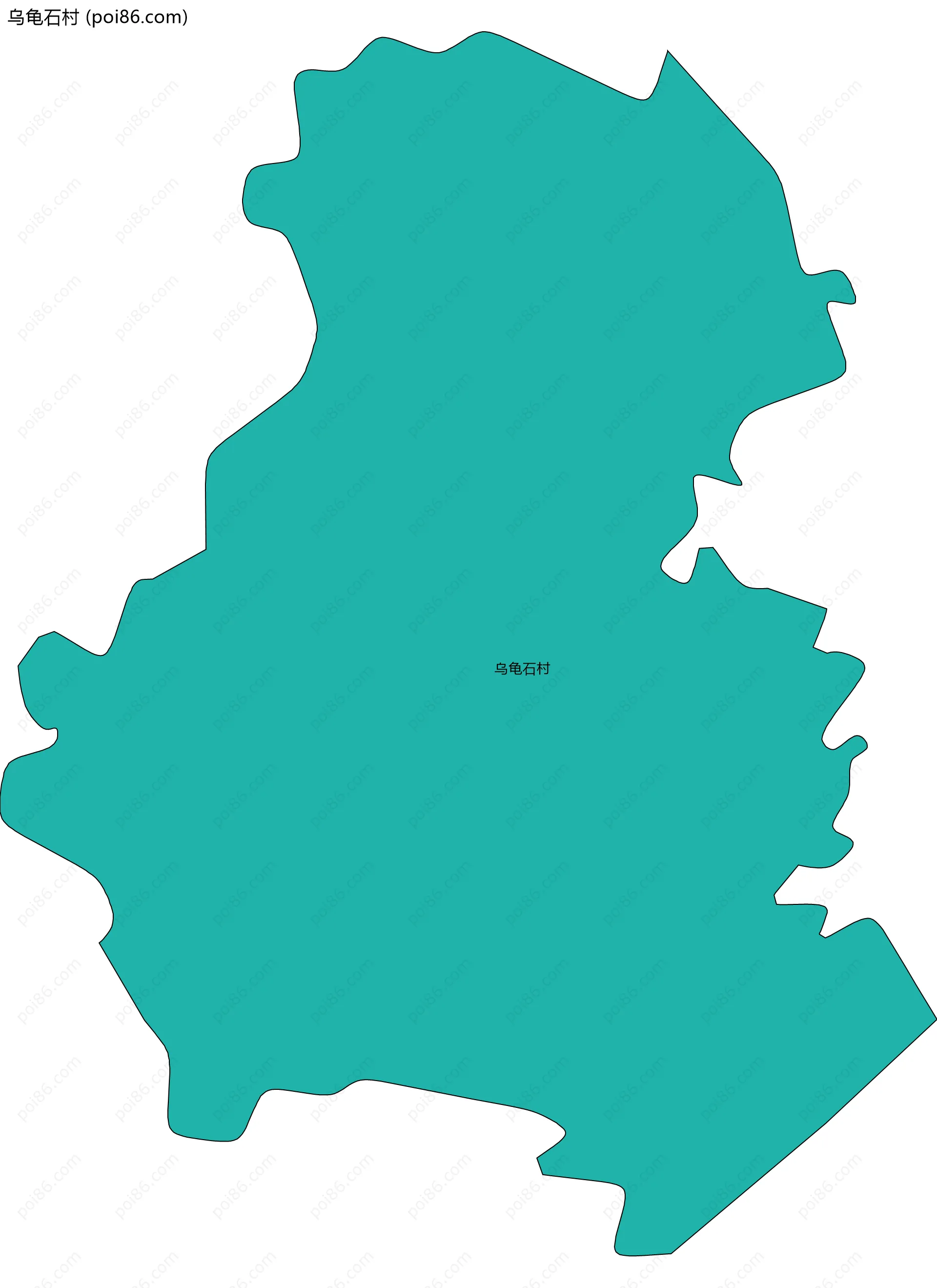 乌龟石村边界地图