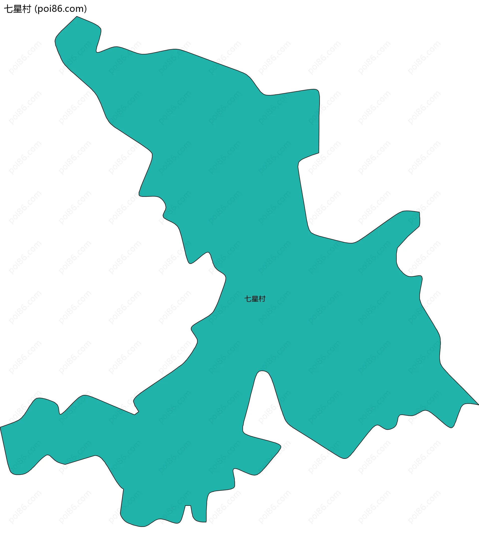 七星村边界地图