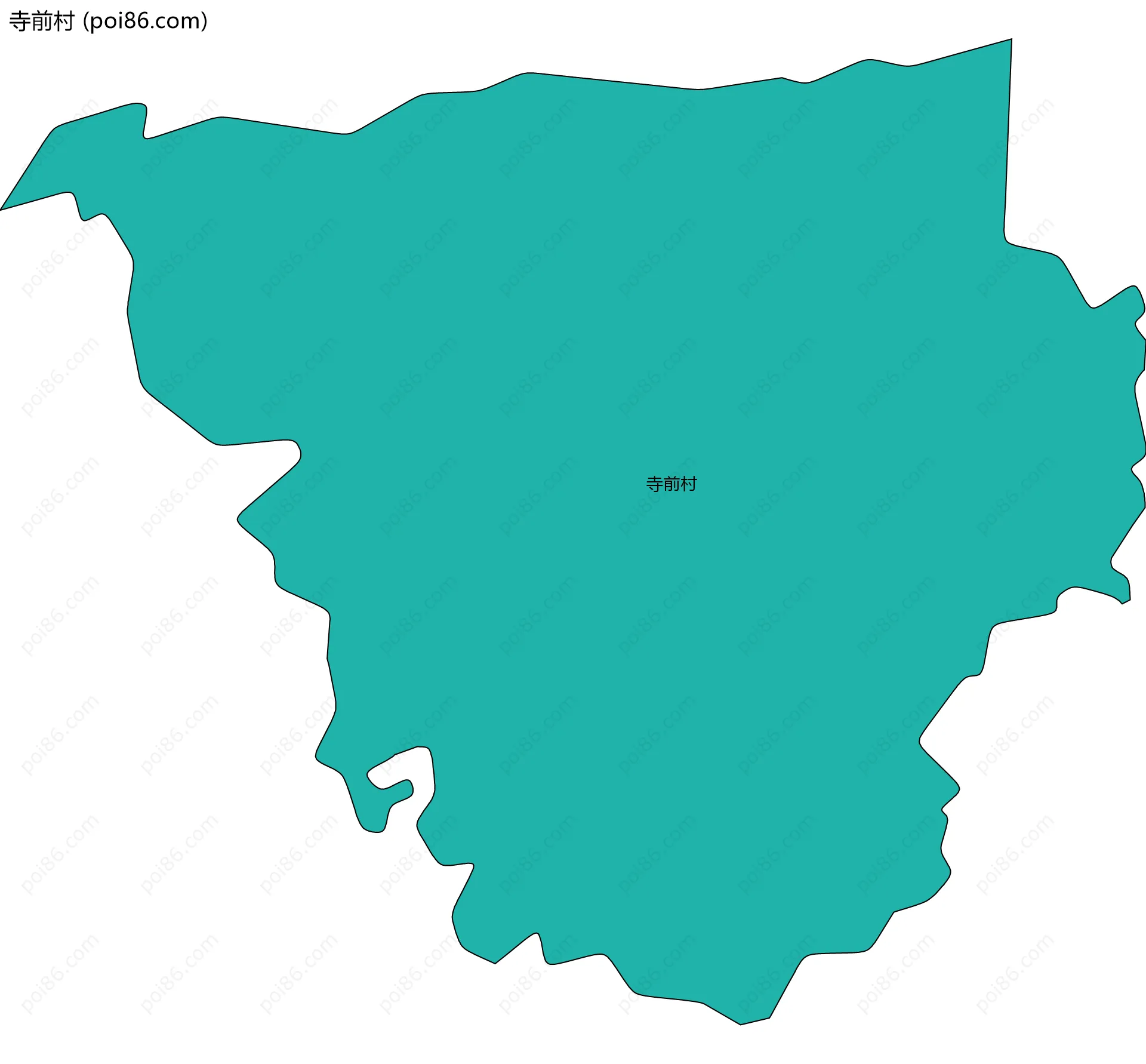 寺前村边界地图