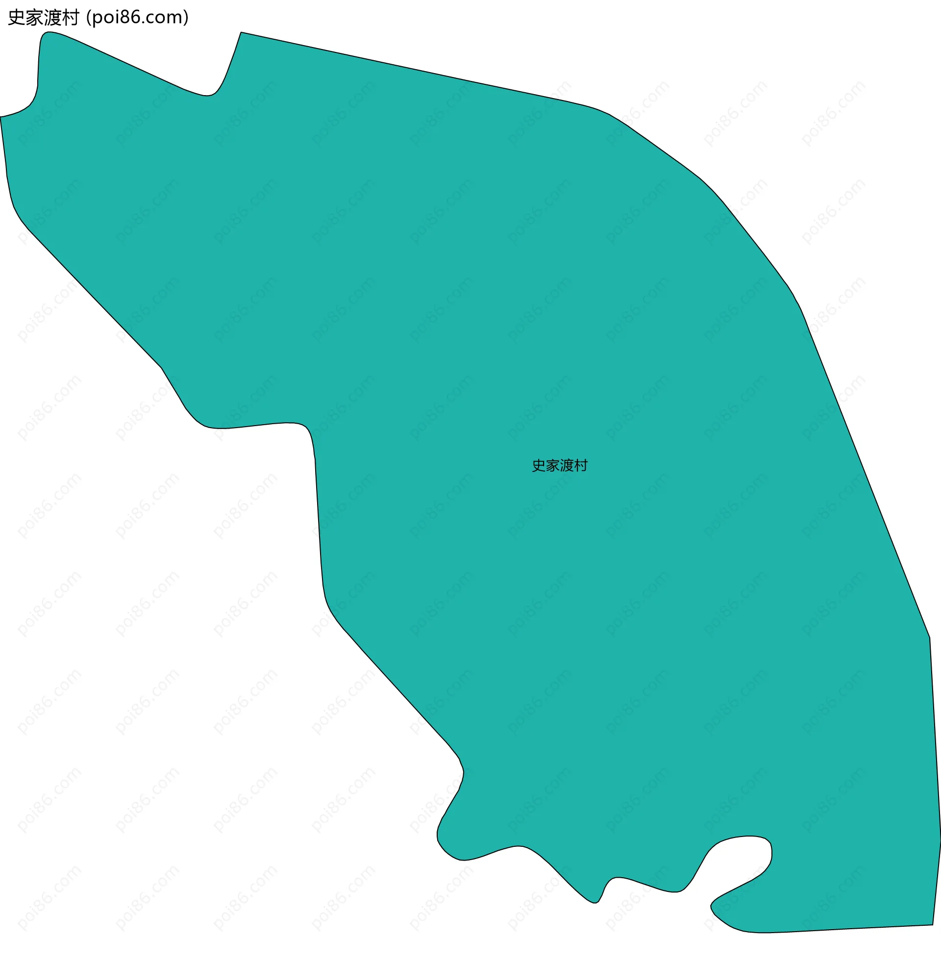 史家渡村边界地图