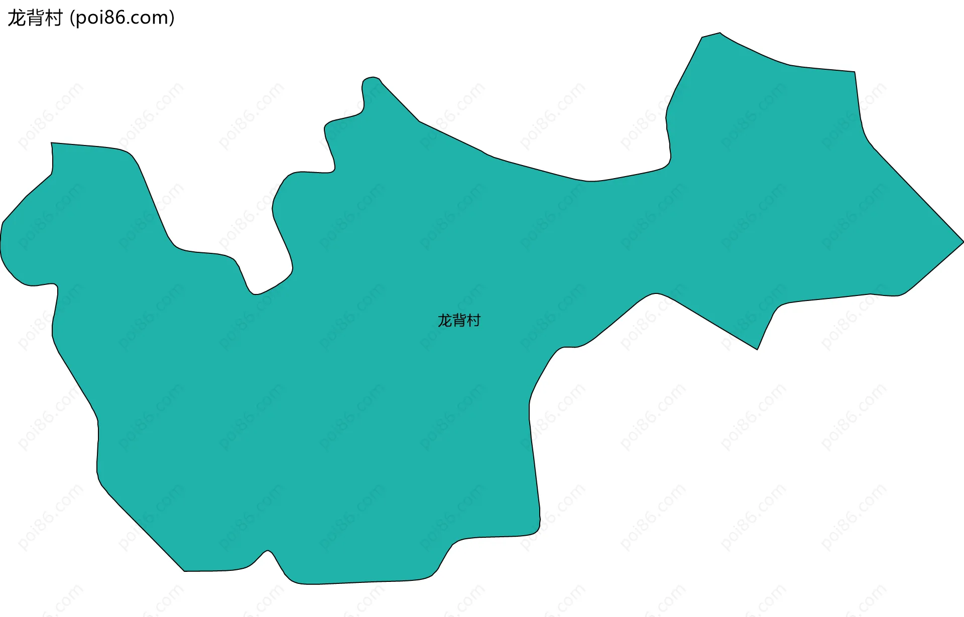 龙背村边界地图
