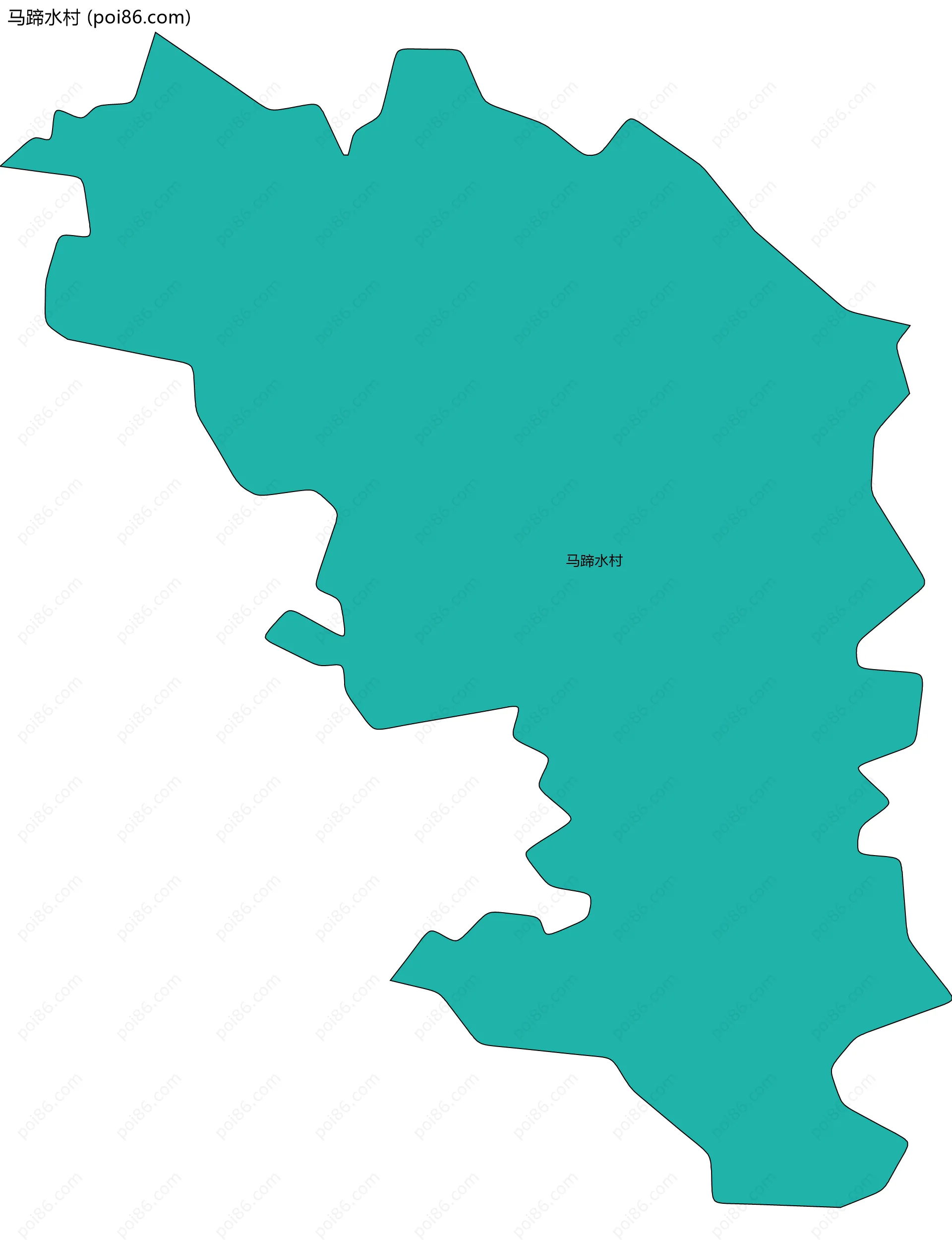 马蹄水村边界地图