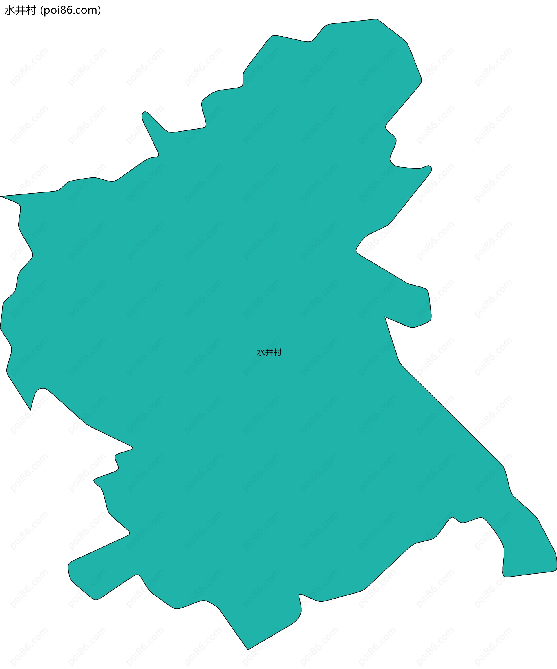 水井村边界地图