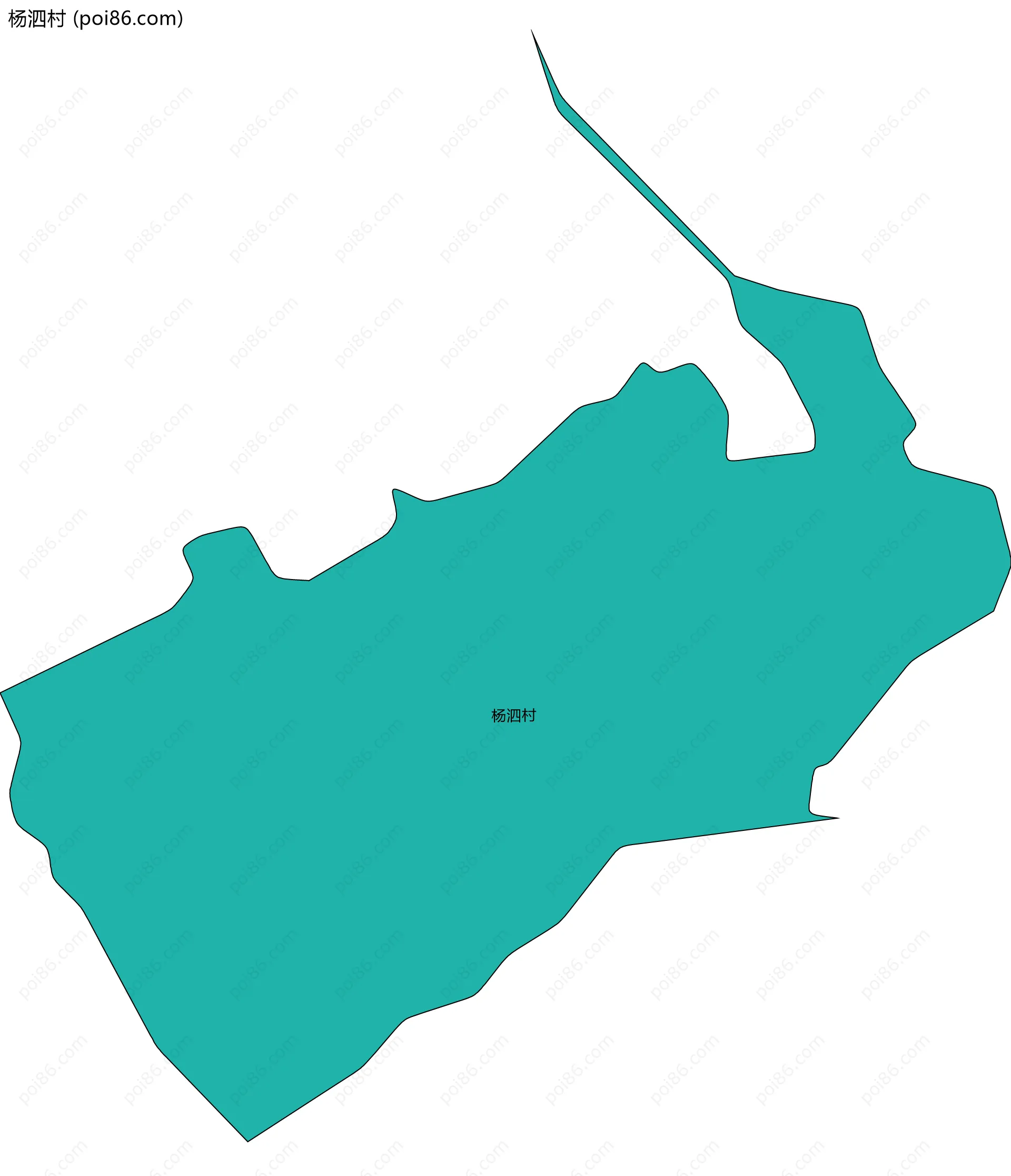 杨泗村边界地图