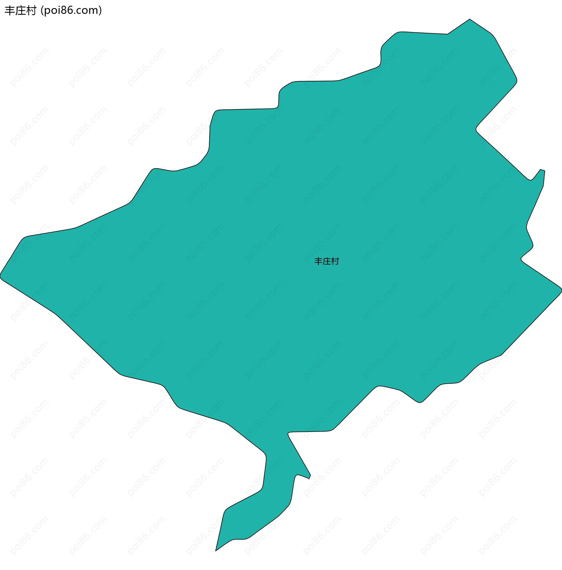 丰庄村边界地图