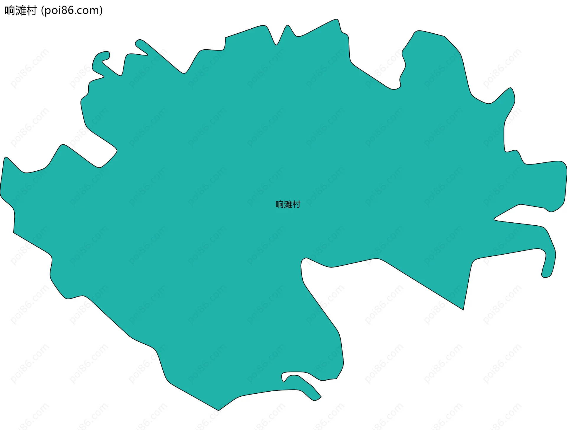 响滩村边界地图