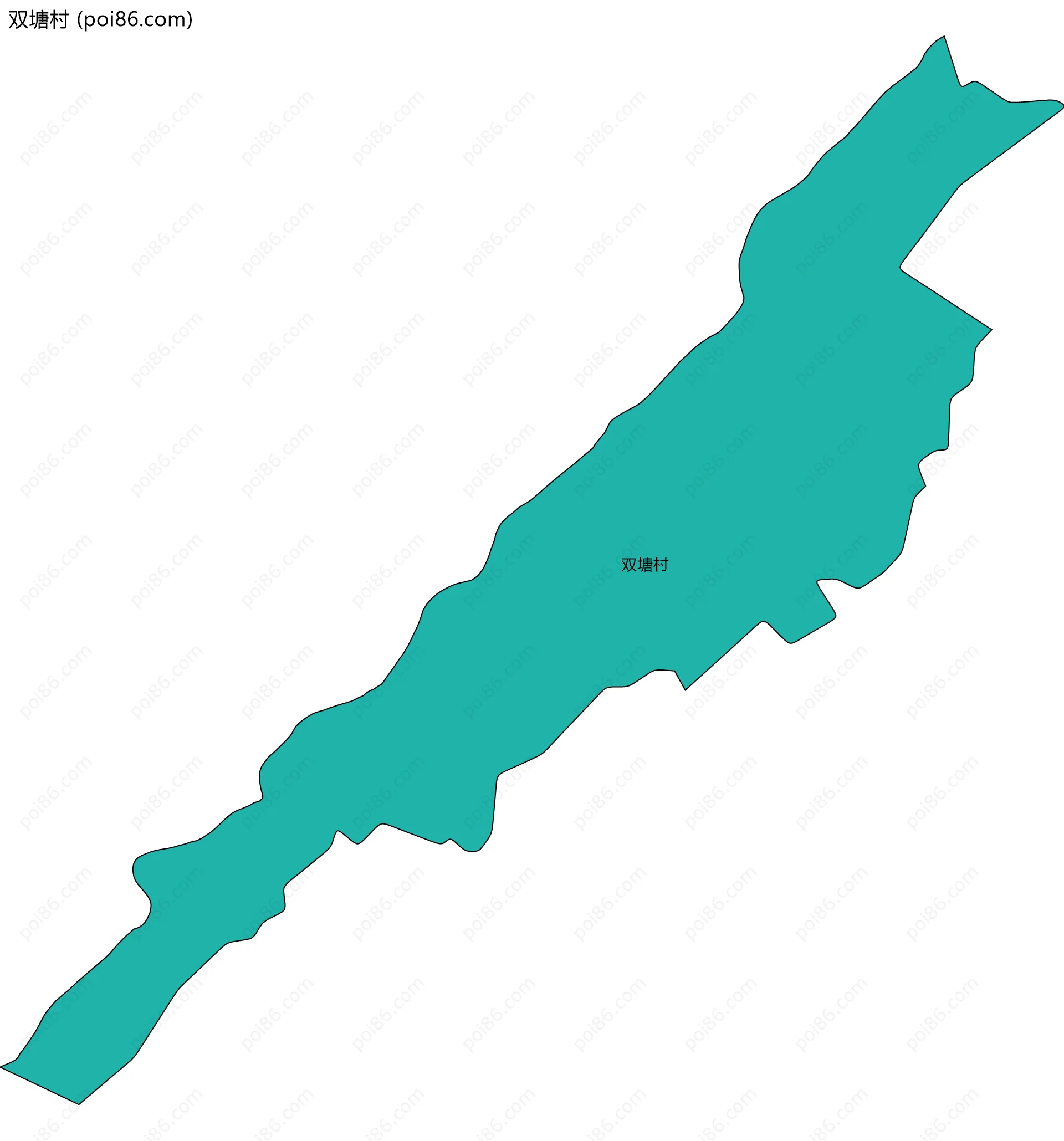 双塘村边界地图