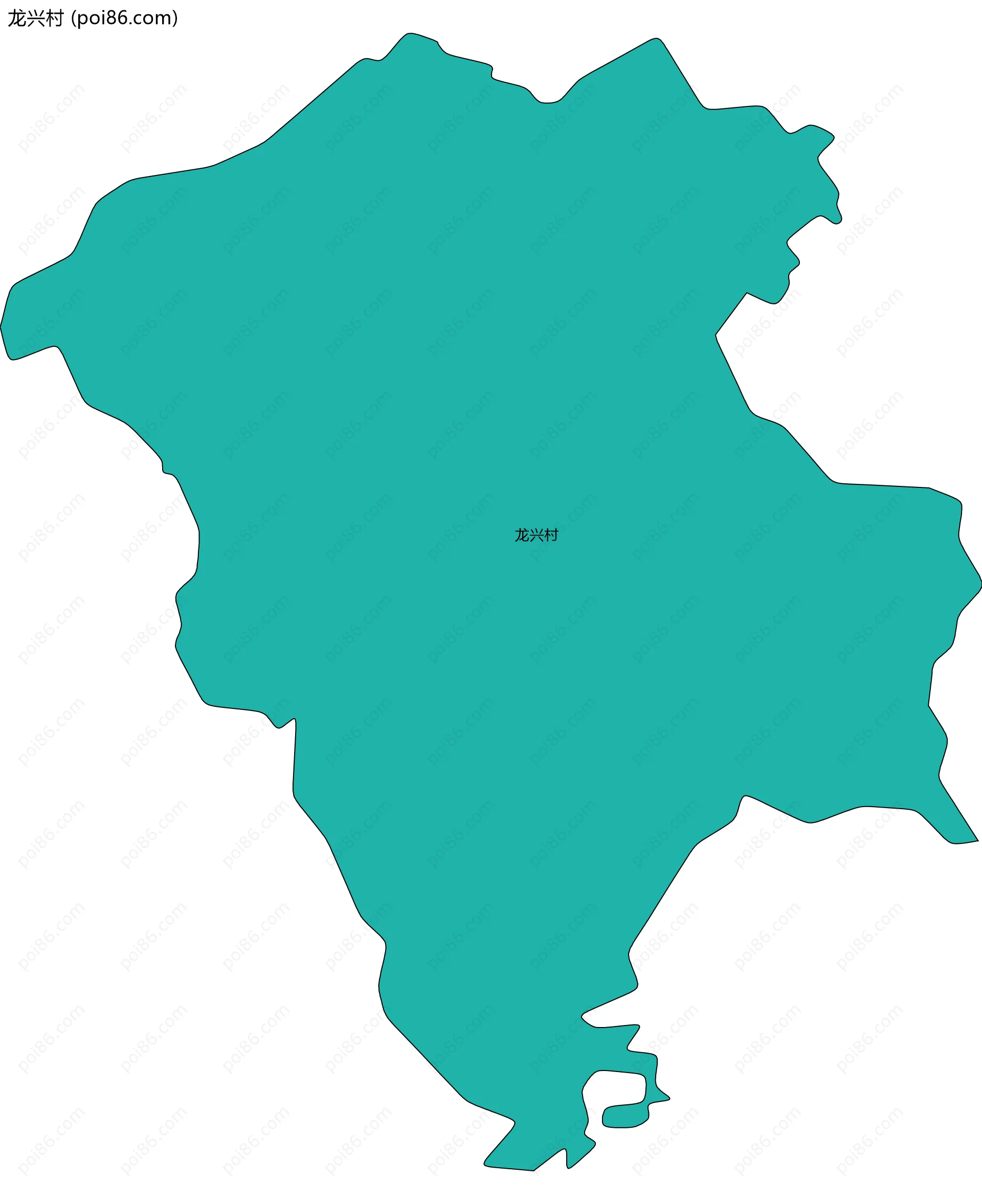龙兴村边界地图