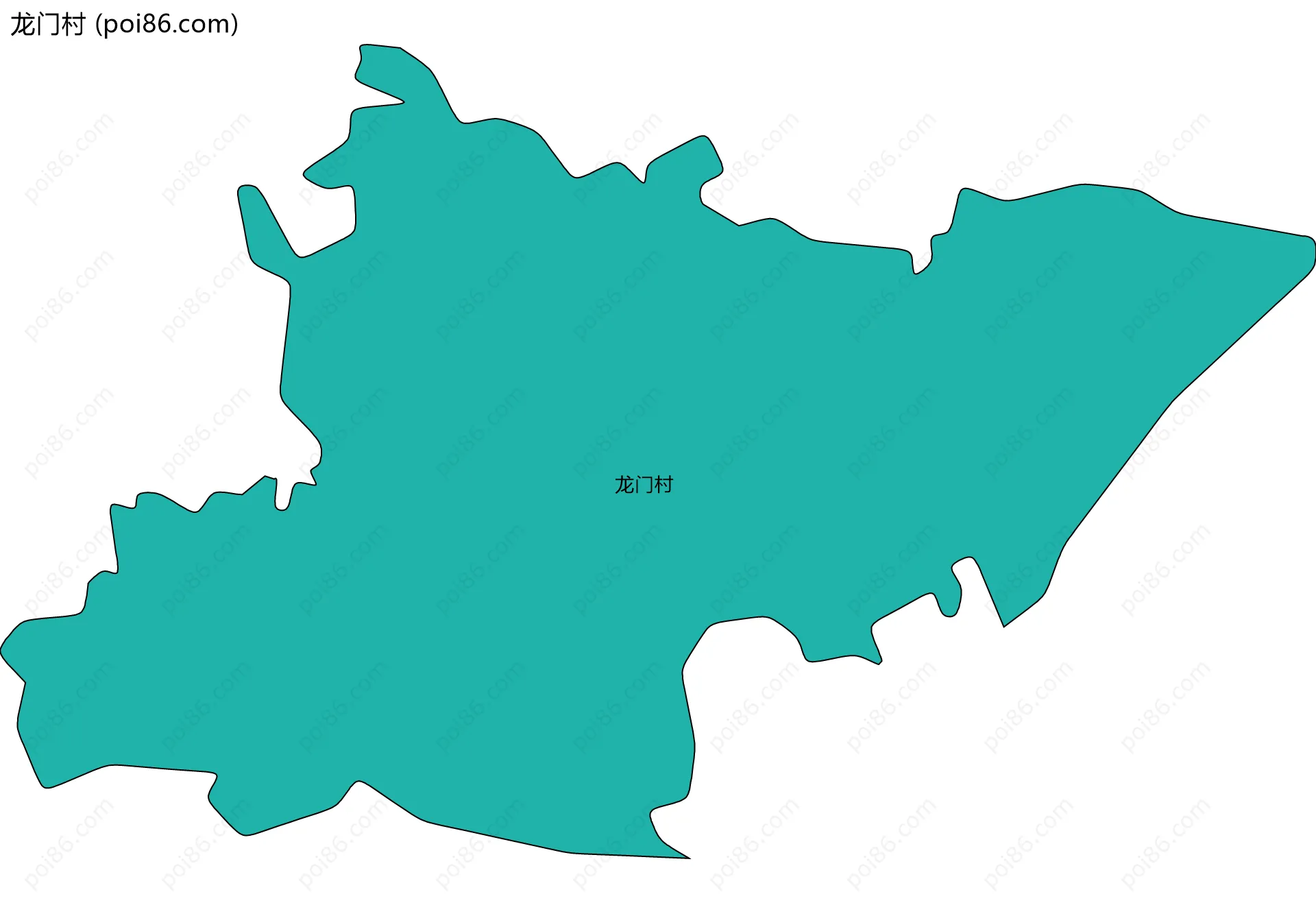 龙门村边界地图