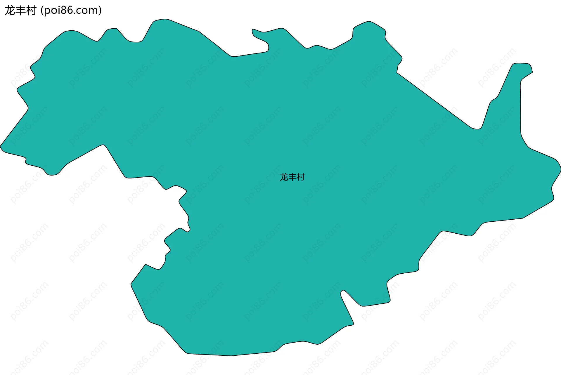 龙丰村边界地图