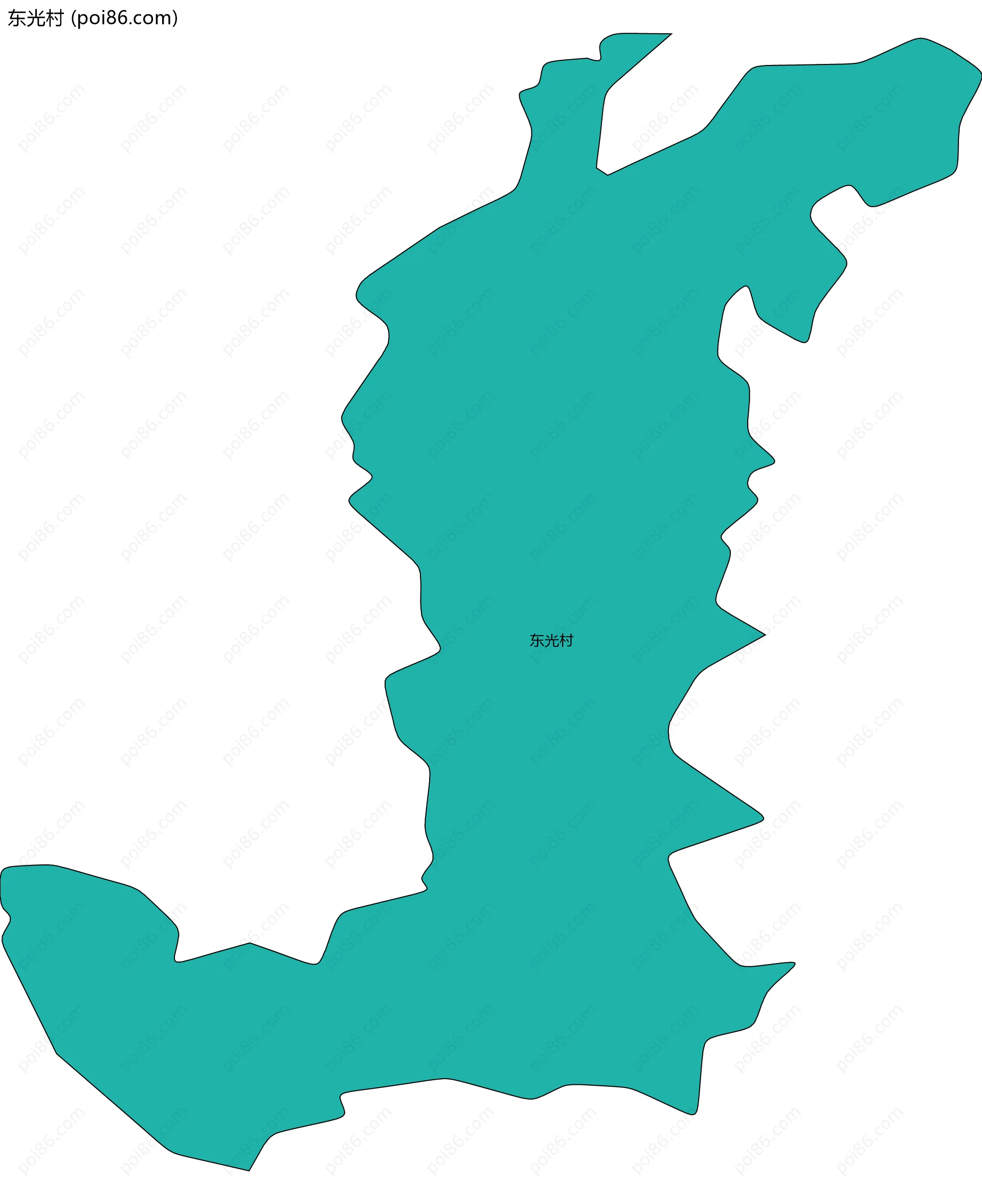 东光村边界地图