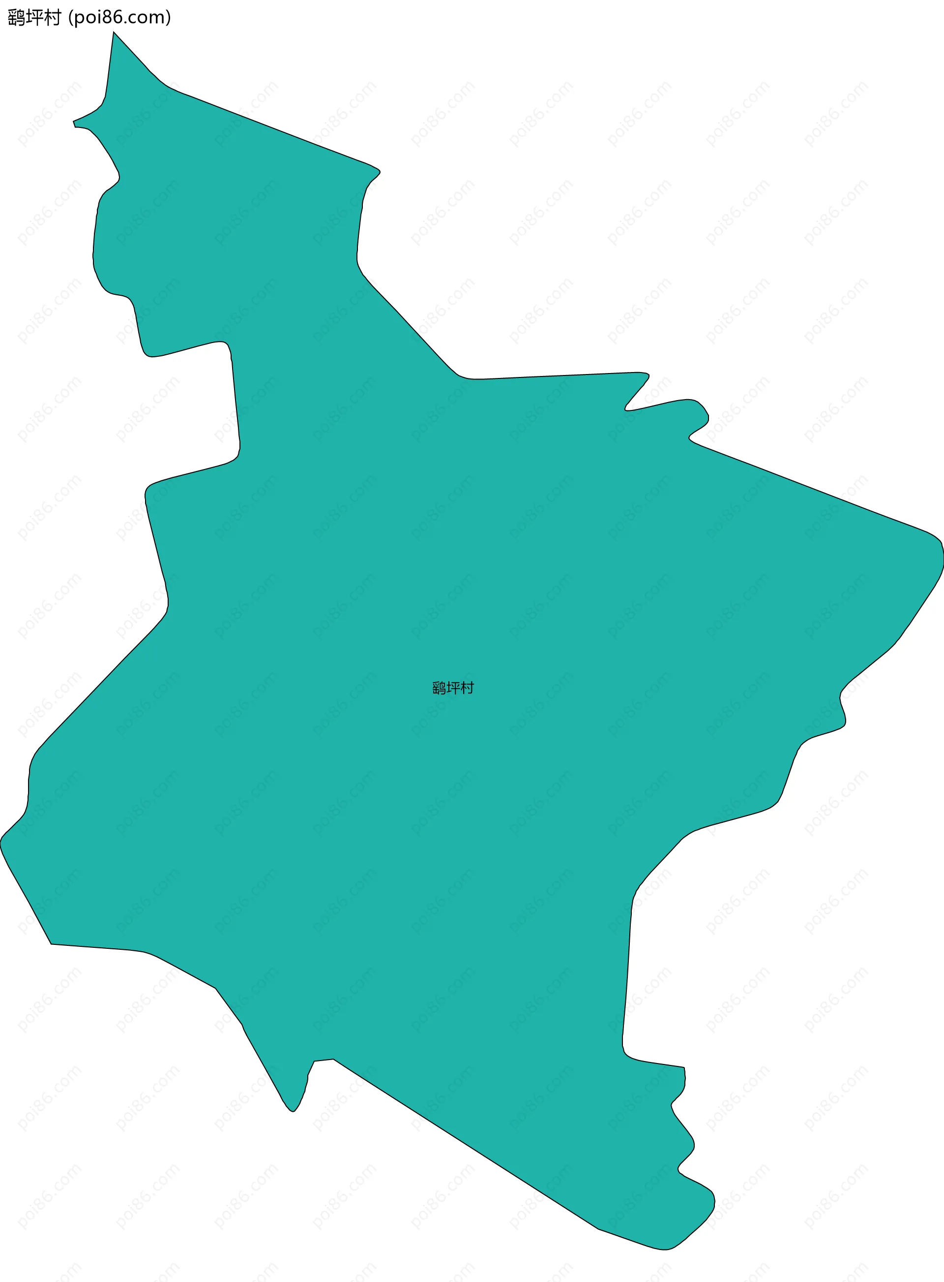 鹞坪村边界地图
