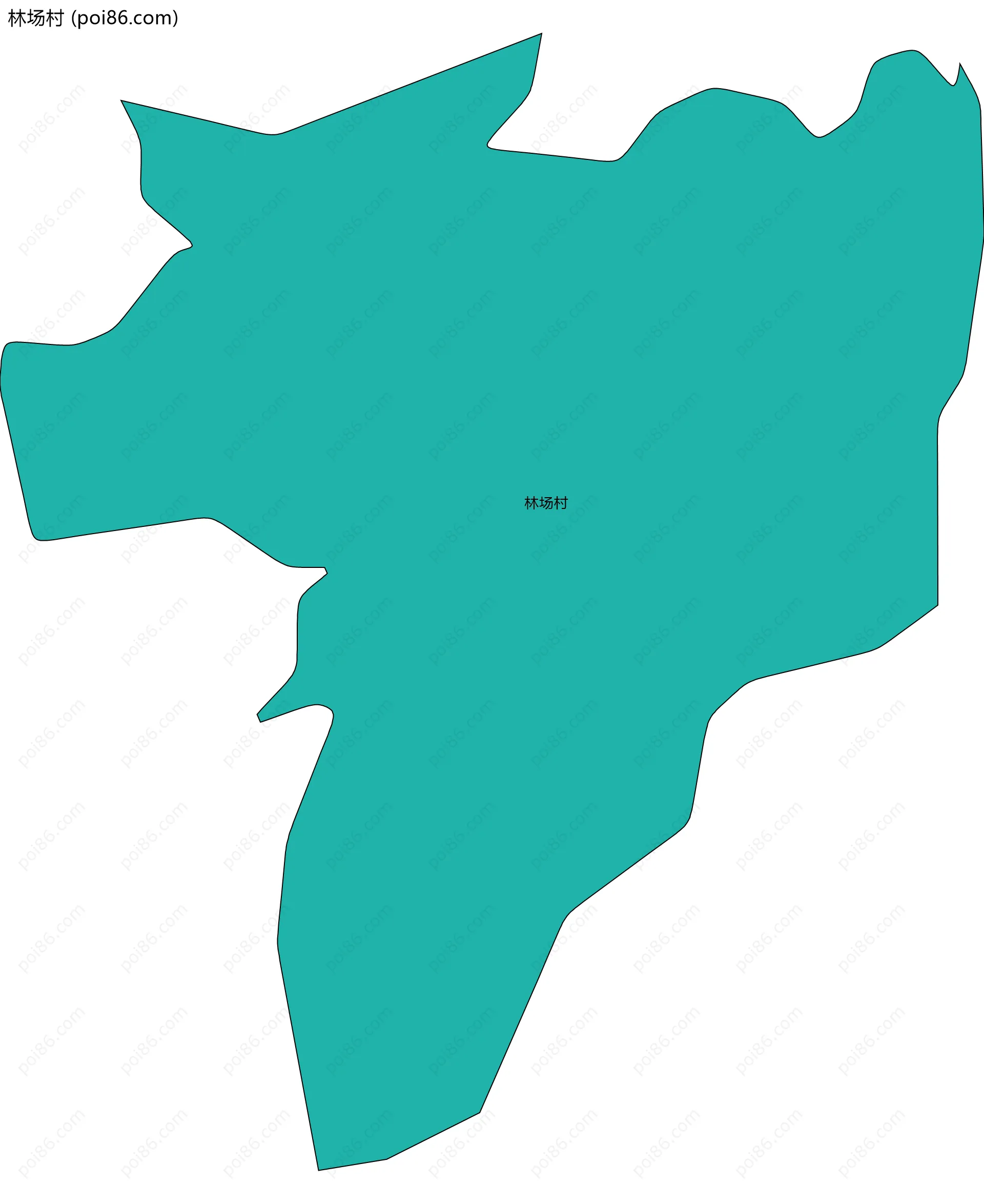 林场村边界地图
