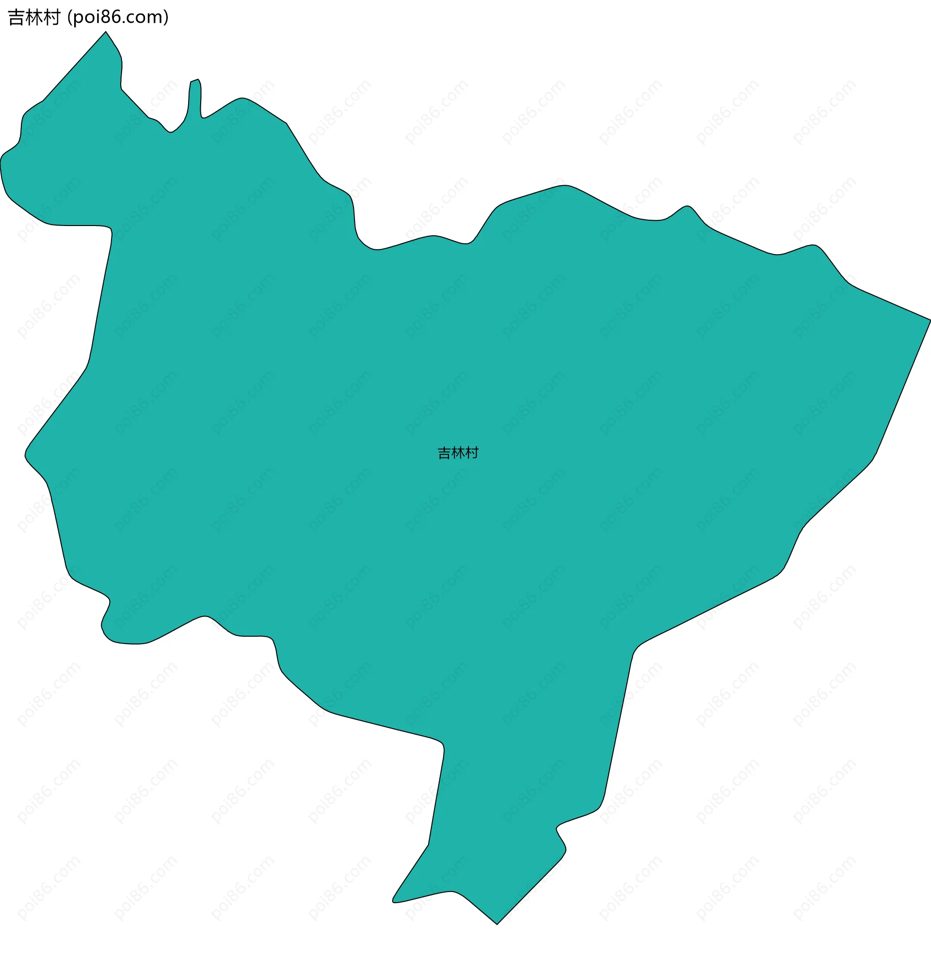 吉林村边界地图