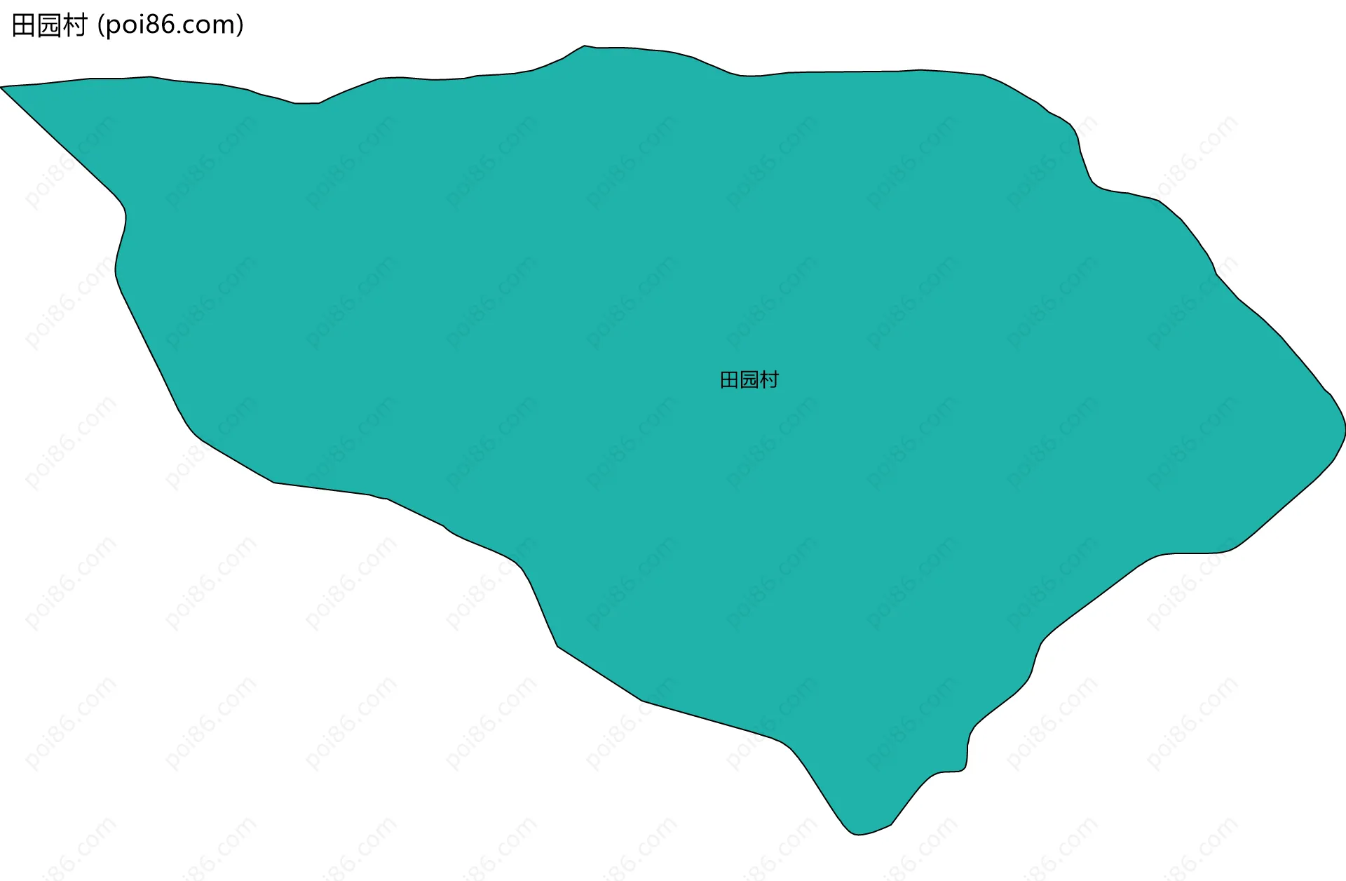 田园村边界地图