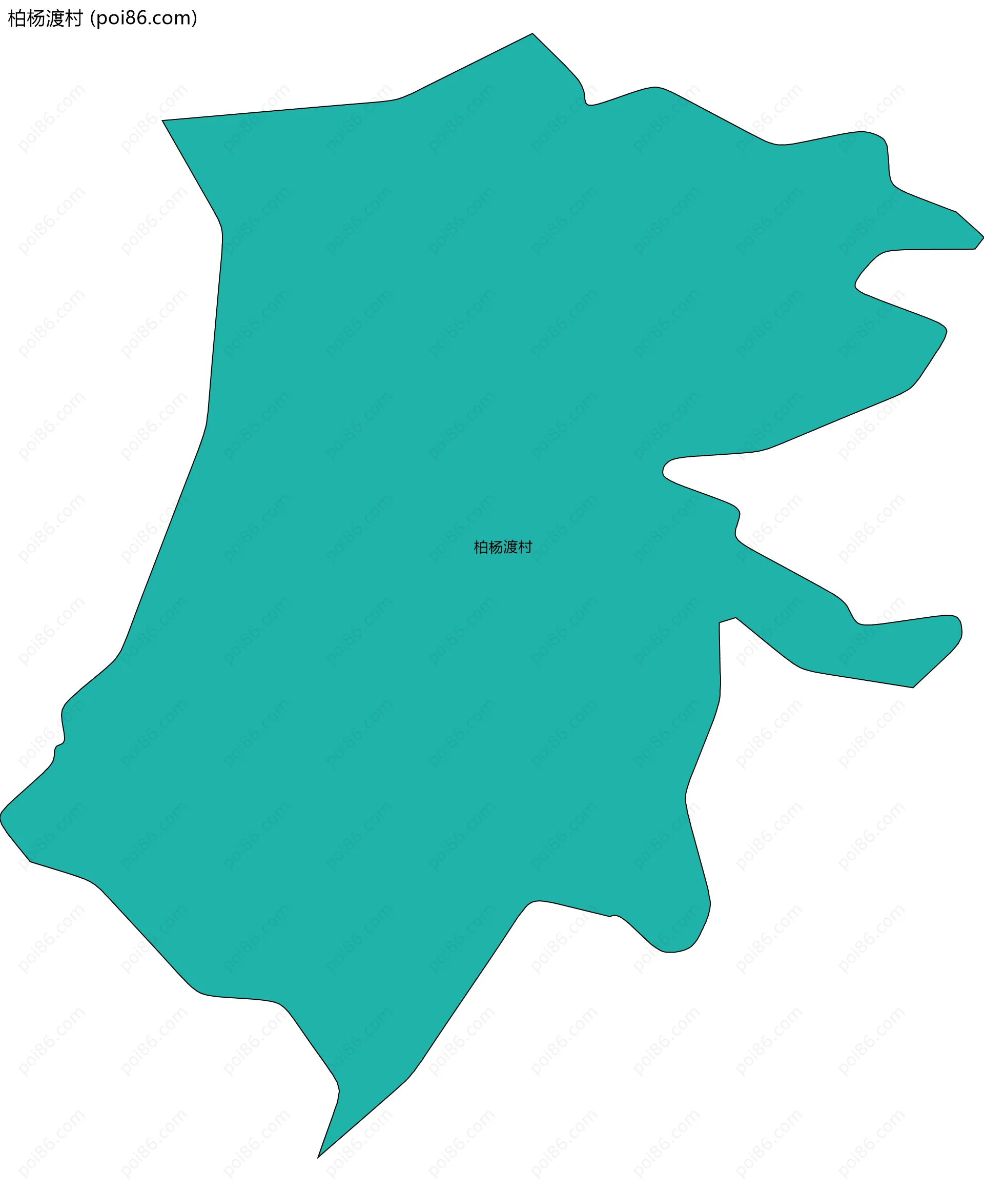 柏杨渡村边界地图