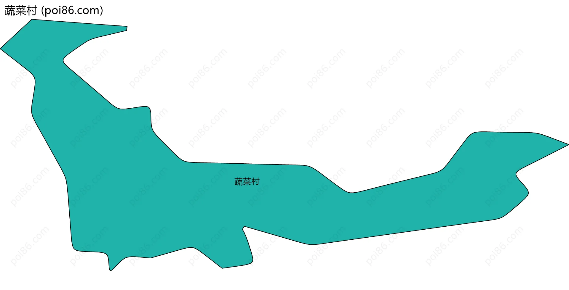蔬菜村边界地图