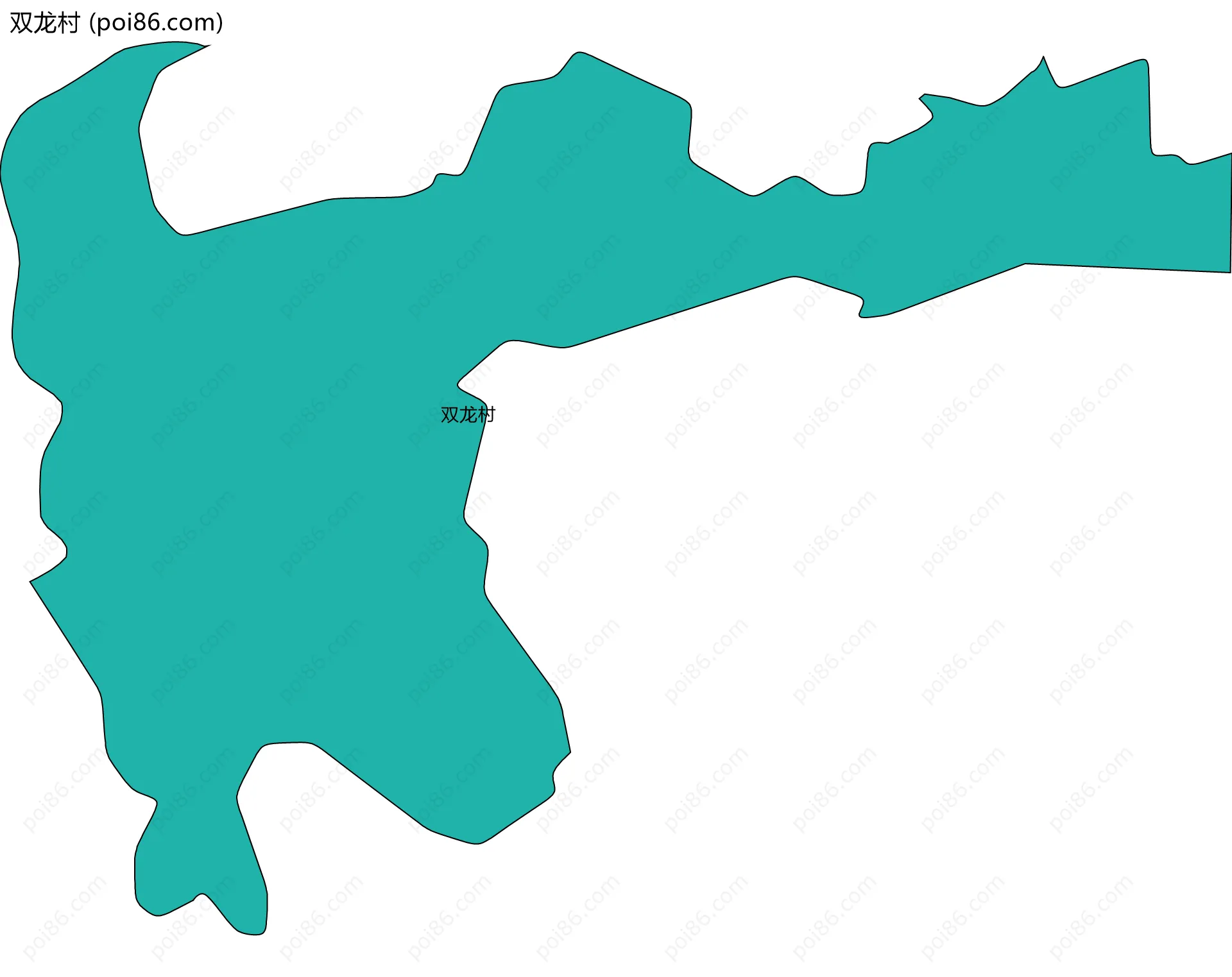 双龙村边界地图