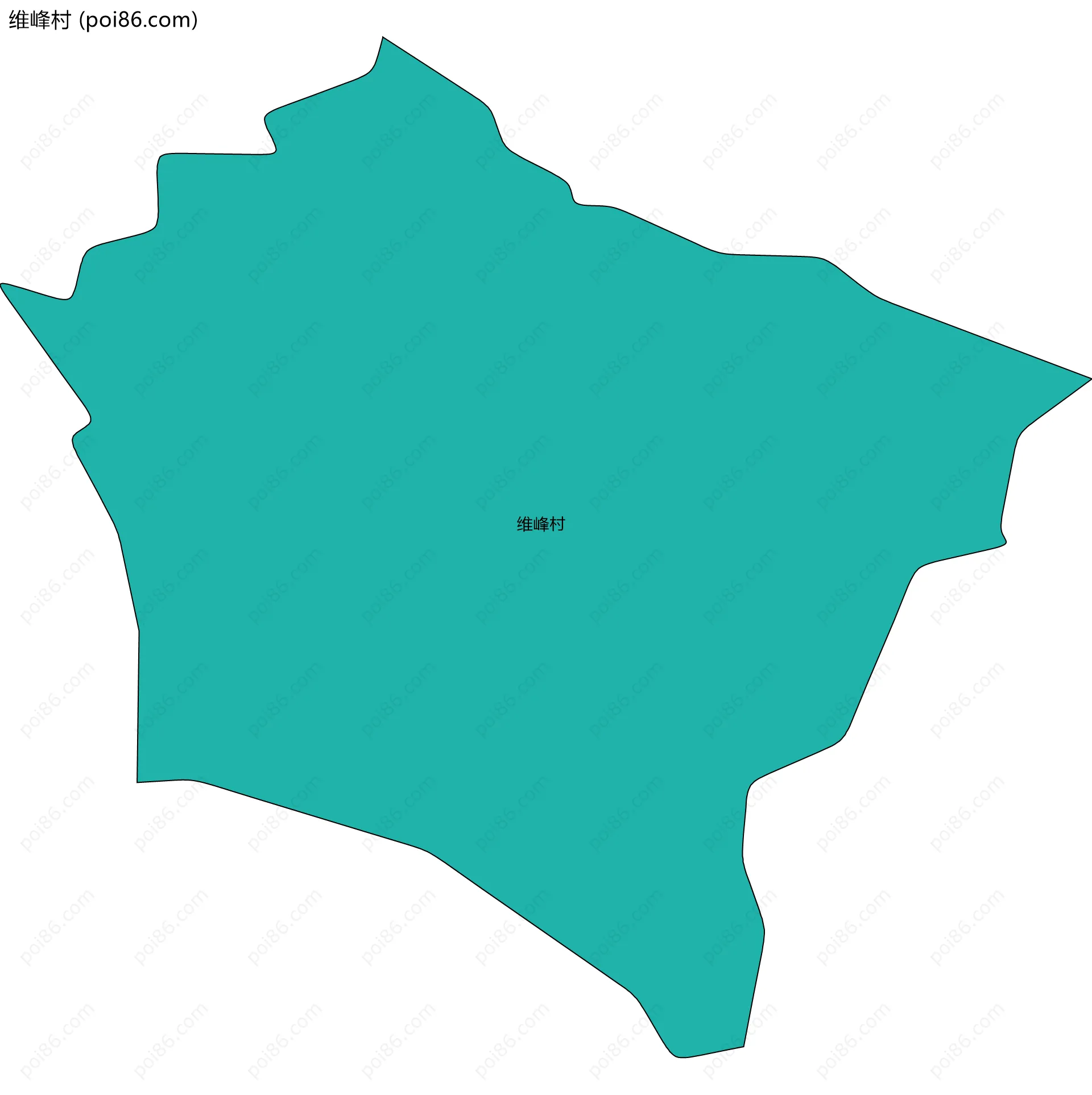 维峰村边界地图