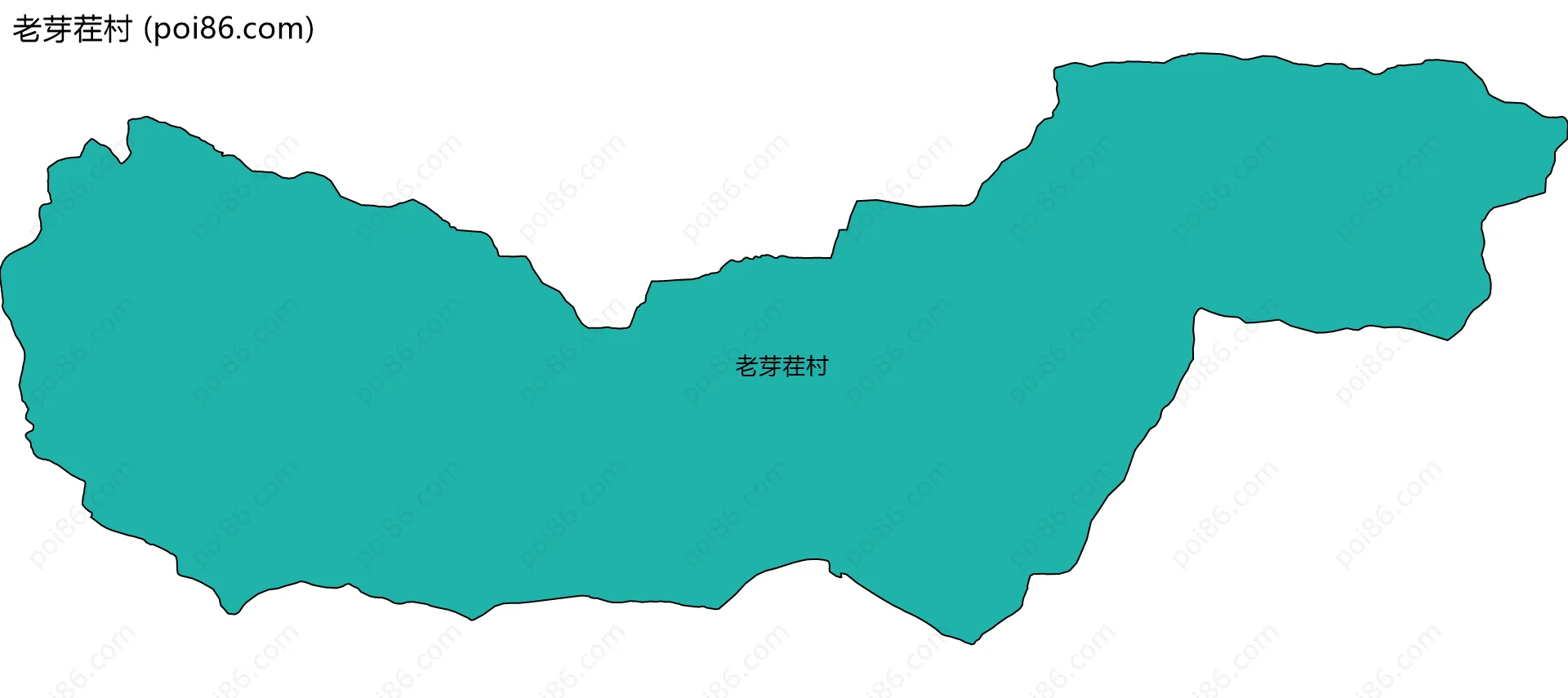 老芽茬村边界地图