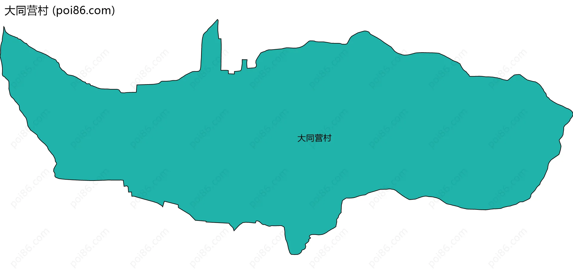 大同营村边界地图