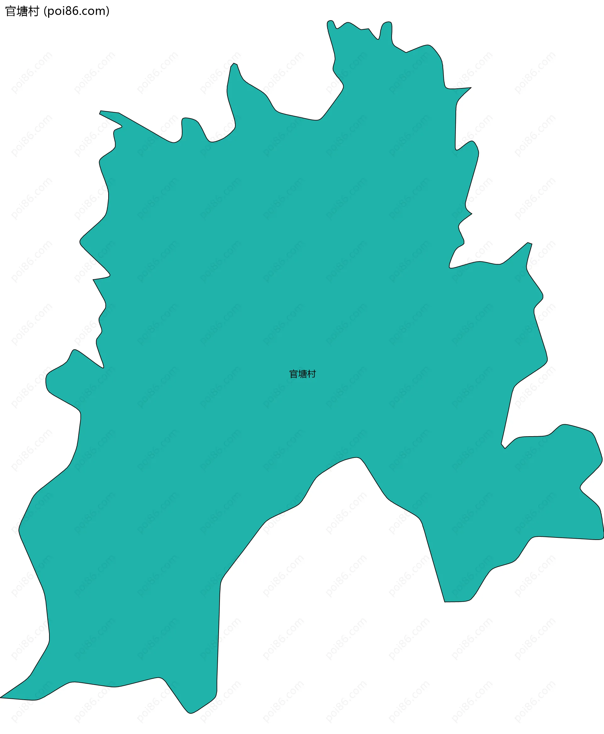 官塘村边界地图